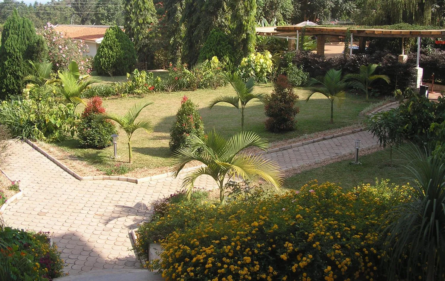 Garden view in Imperial Heights Hotel, Entebbe