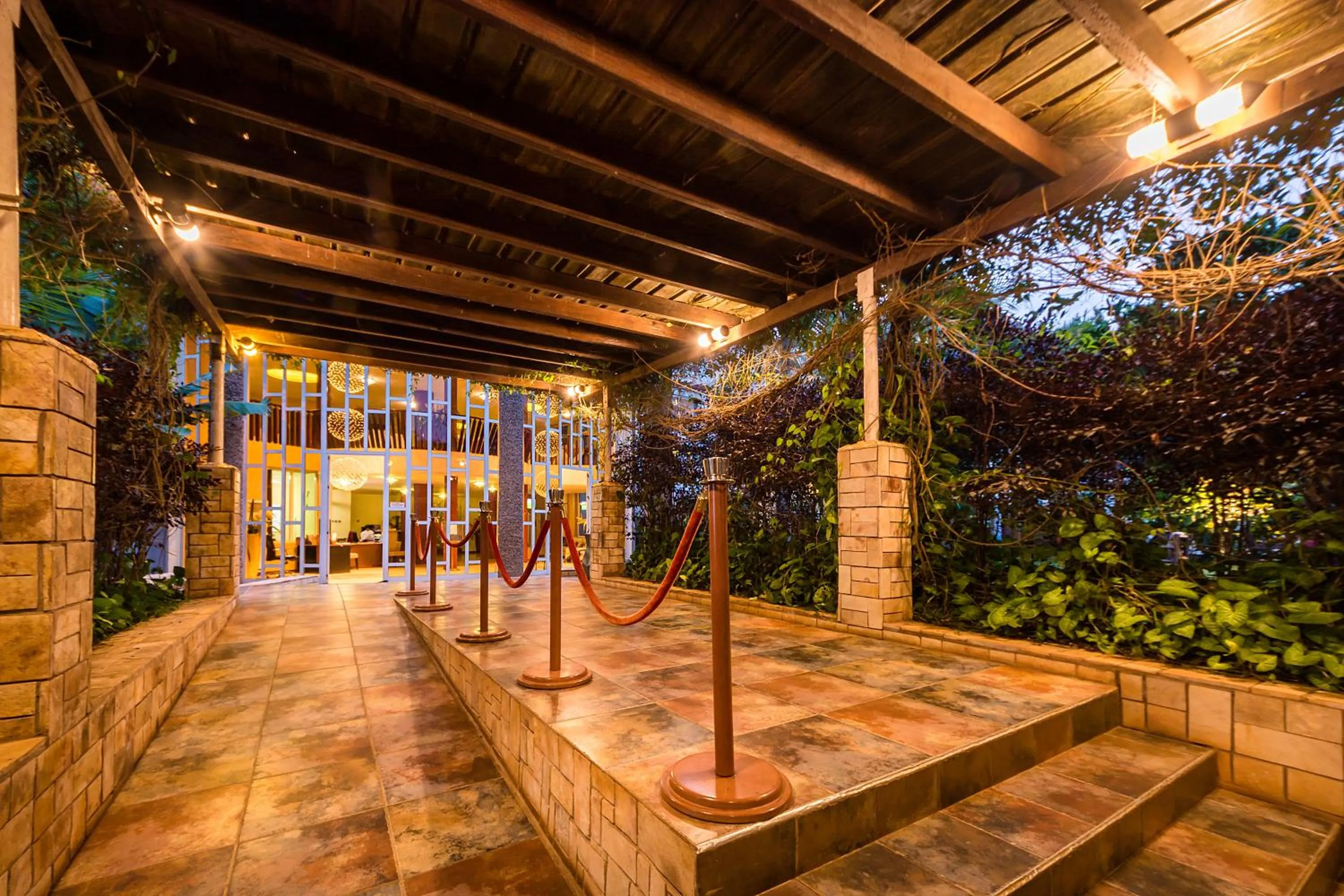 Facade/entrance in Imperial Heights Hotel, Entebbe
