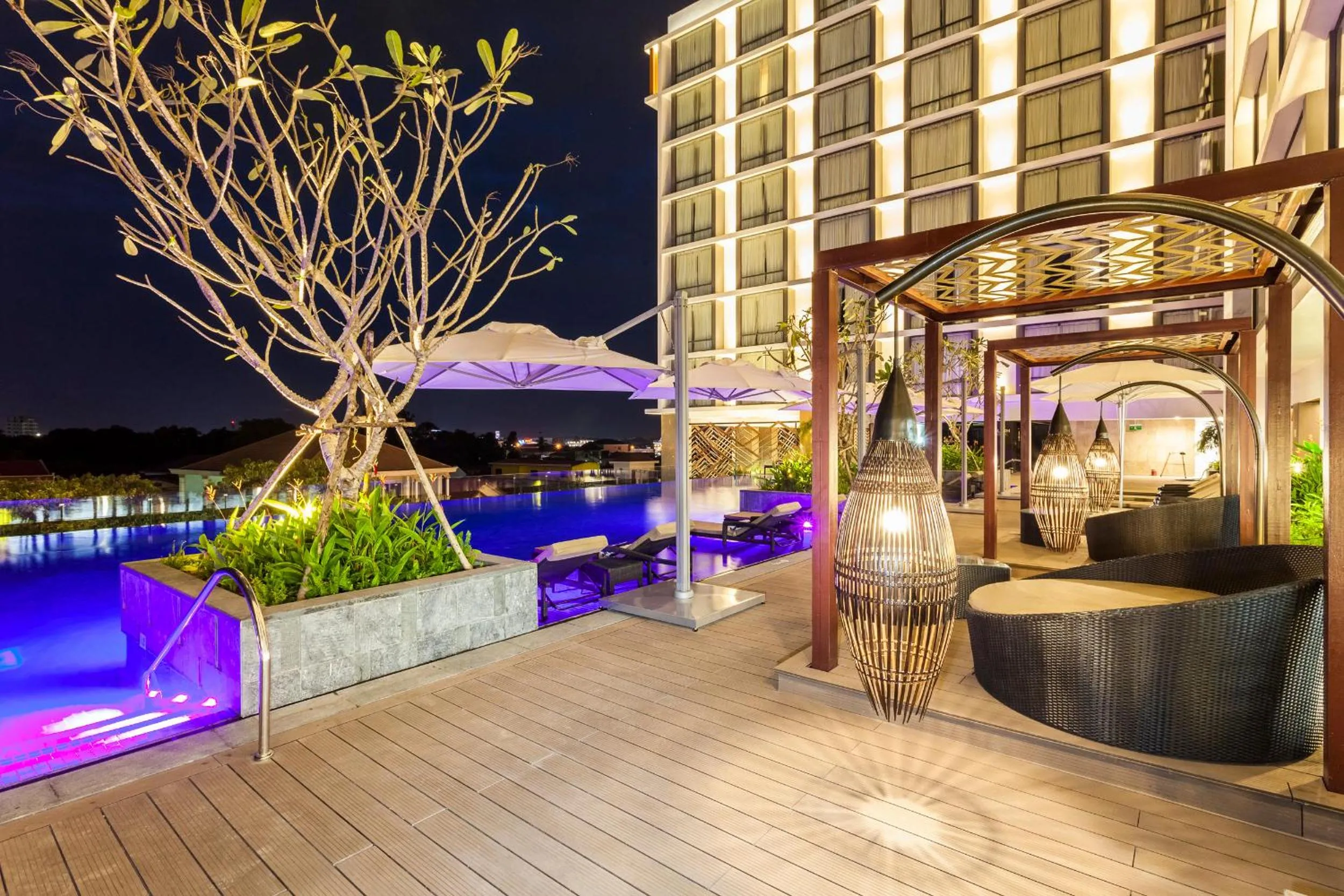 Swimming pool in Crowne Plaza Vientiane by IHG