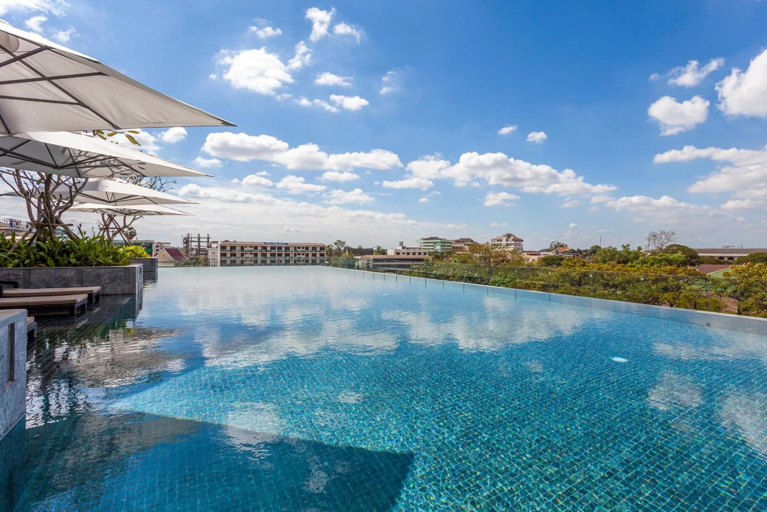 Swimming pool in Crowne Plaza Vientiane by IHG
