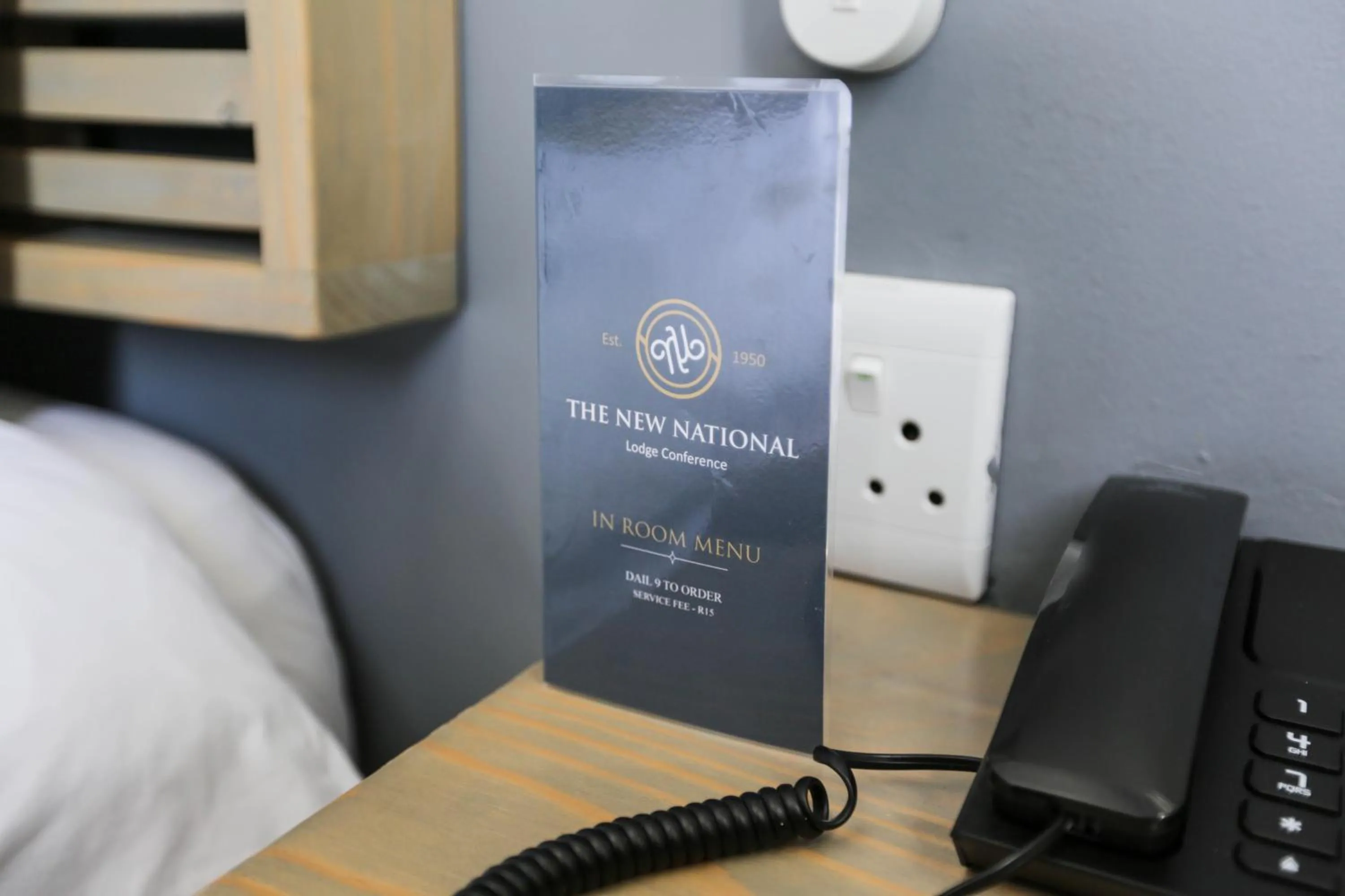 Property logo or sign, Bed in New National Hotel and Conference