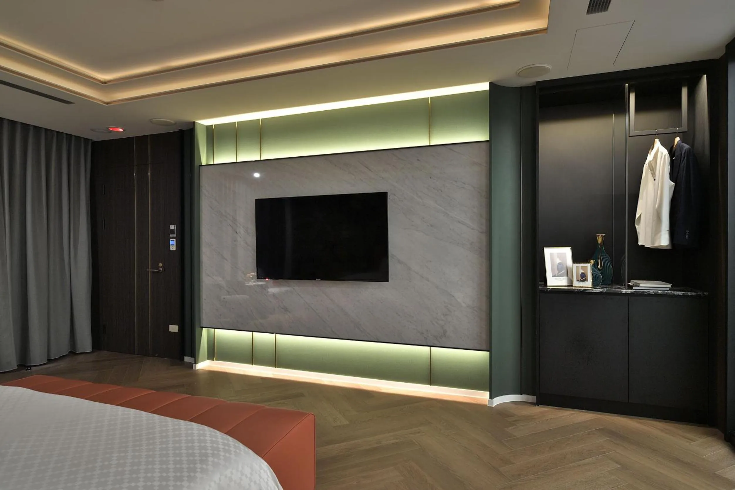 TV and multimedia, Bed in Merry Day Motel Zhonghe Branch