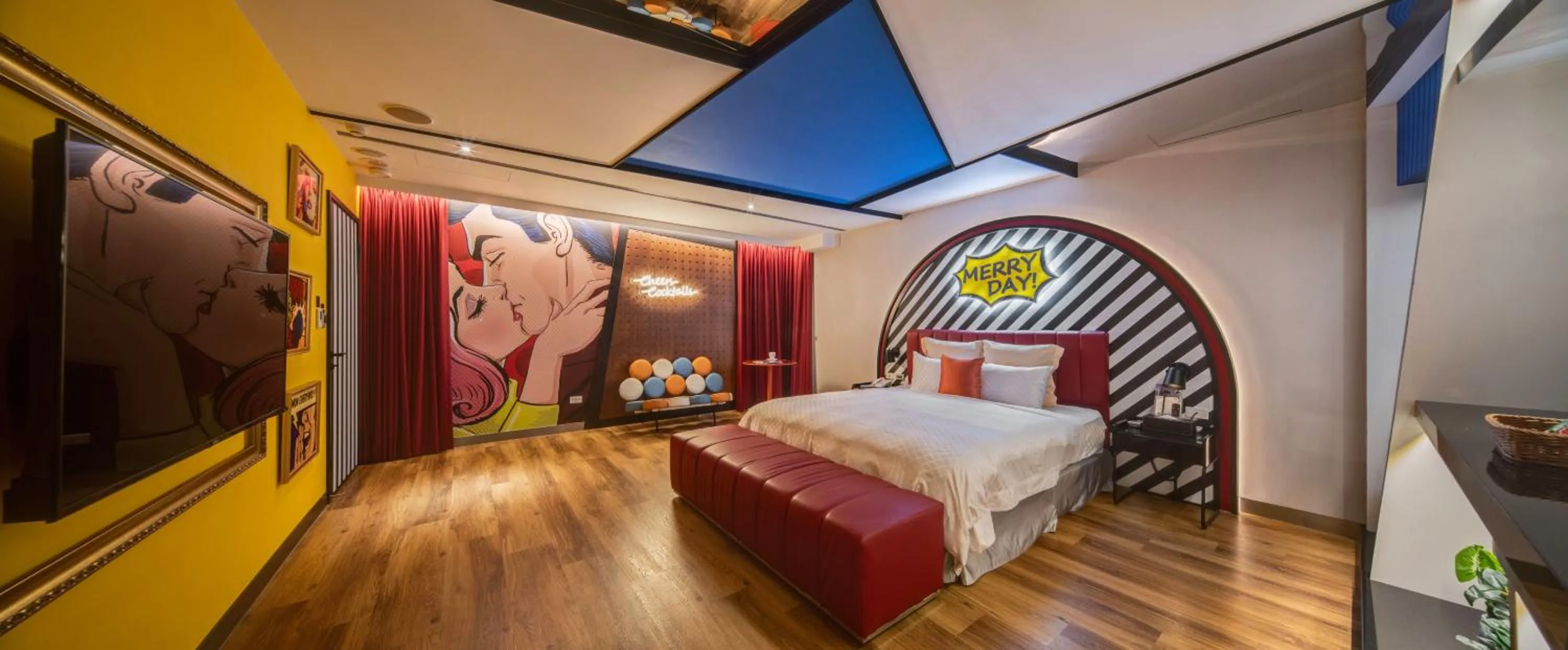 Bed in Merry Day Motel Zhonghe Branch