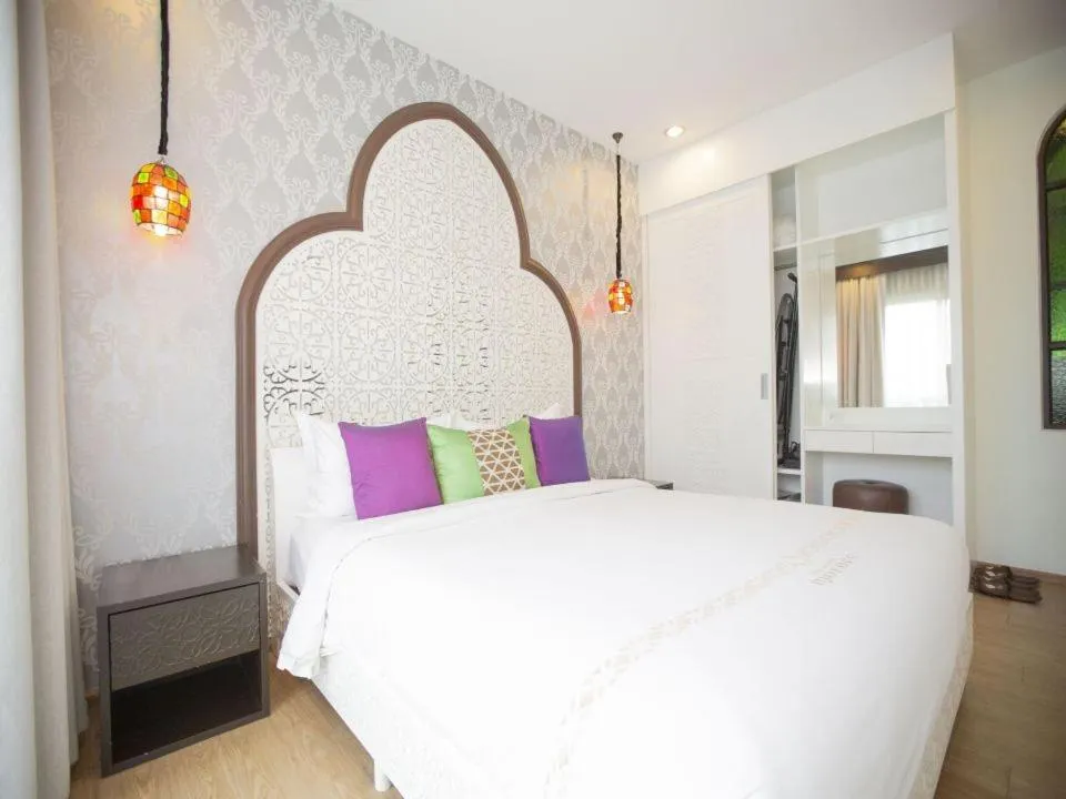 Bed in The Grand Morocc Hotel