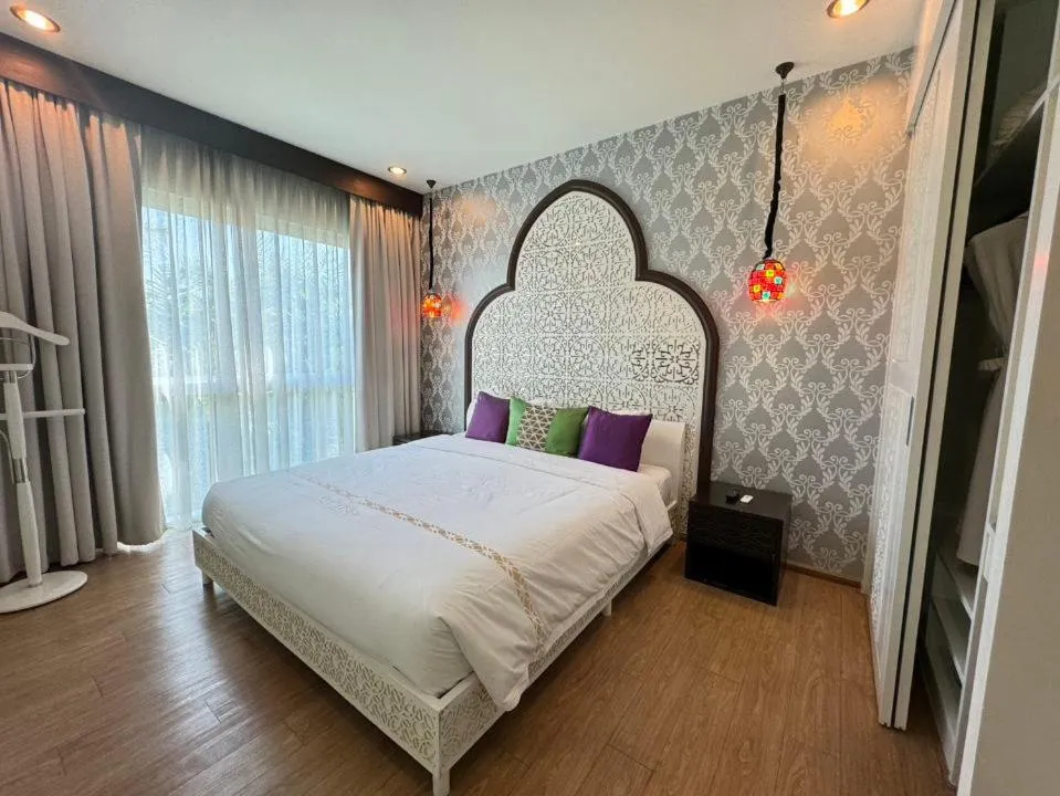 Bed in The Grand Morocc Hotel