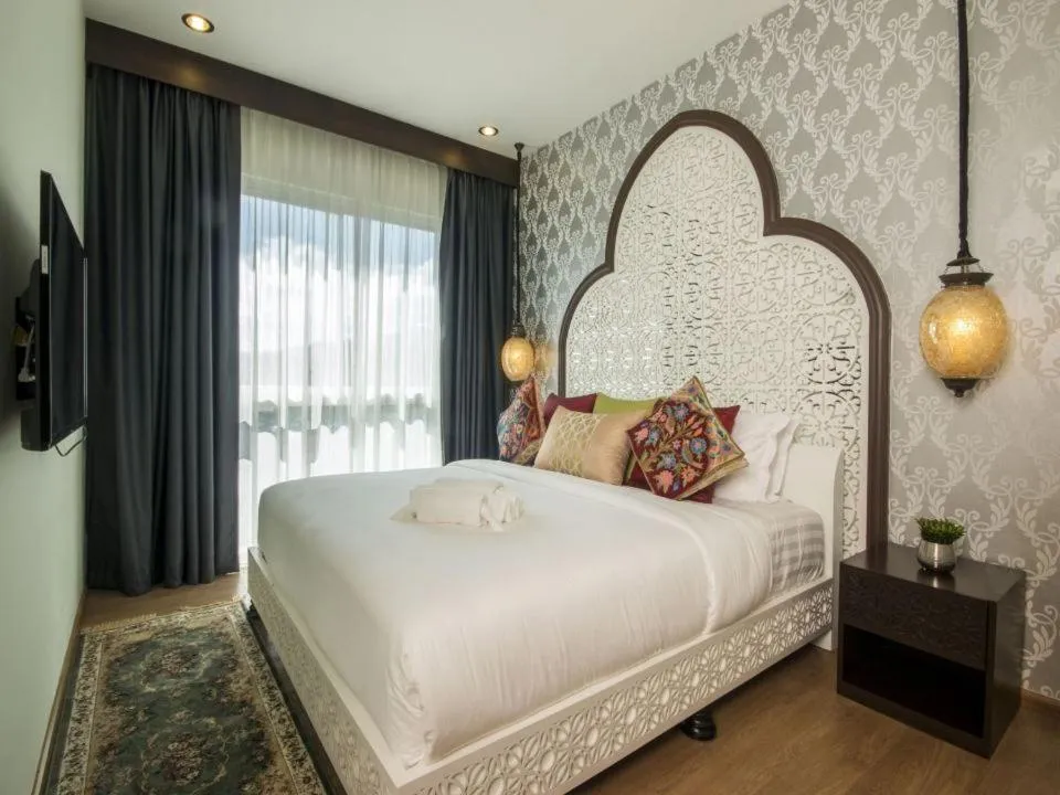 Bed in The Grand Morocc Hotel