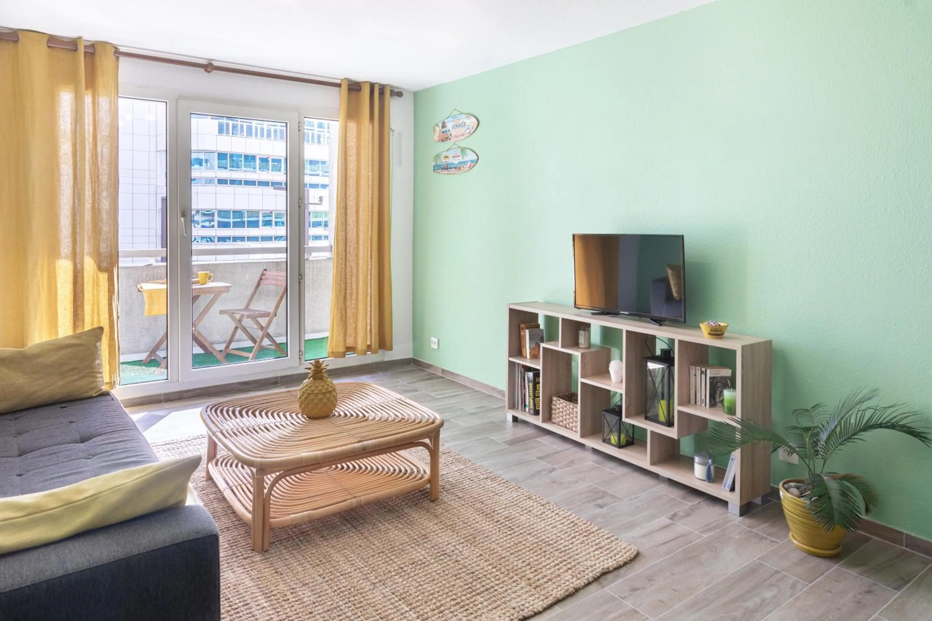 Living room in Cosy apartment Promenade des Anglais