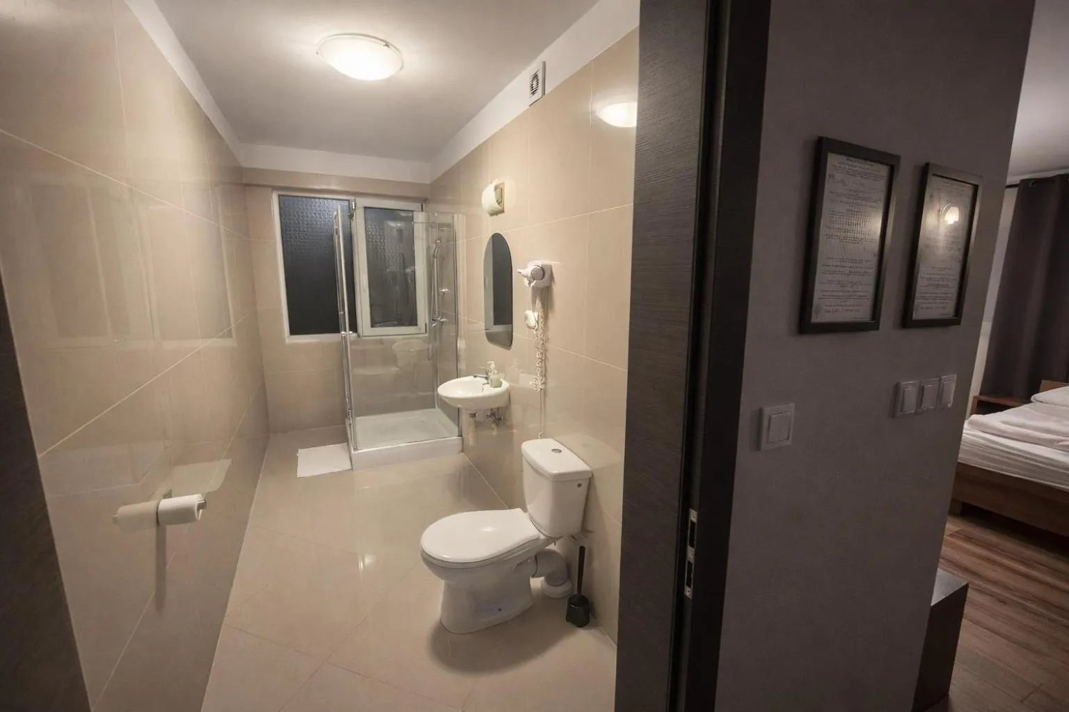 Shower in Hotel Bukowiec