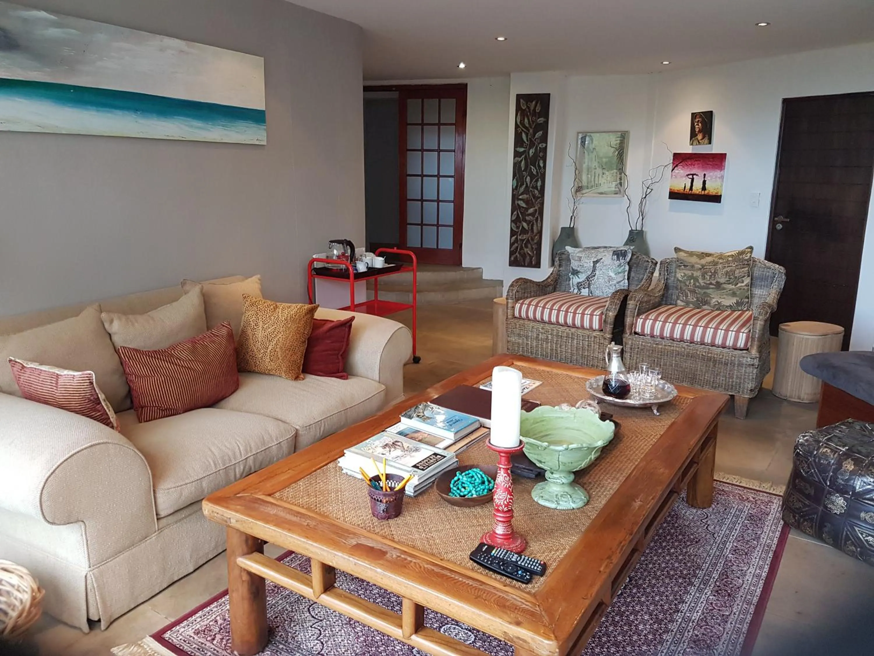 Living room in Victorskloof Lodge
