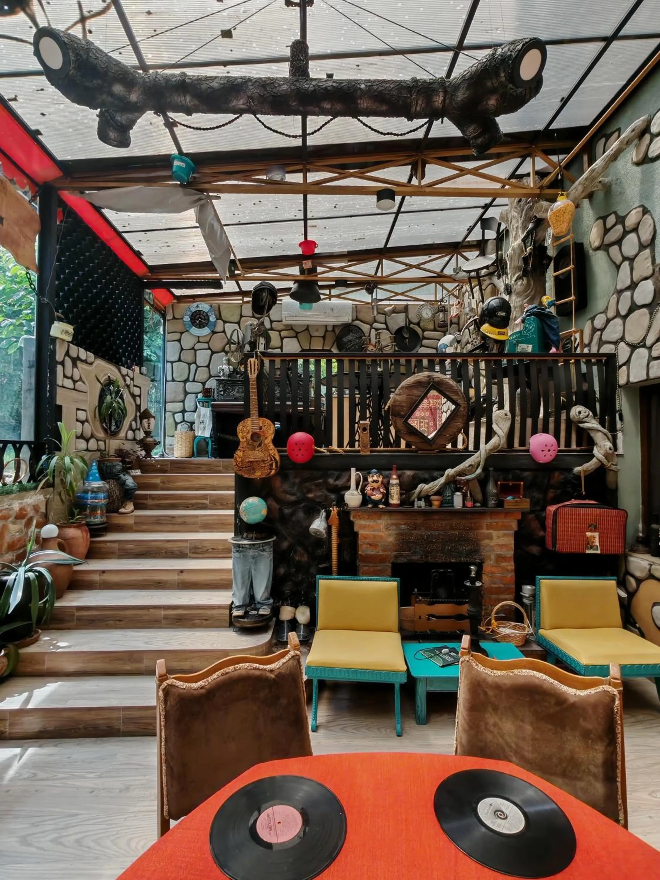 Living room in Qilimcha's Guesthouse-Art Museum