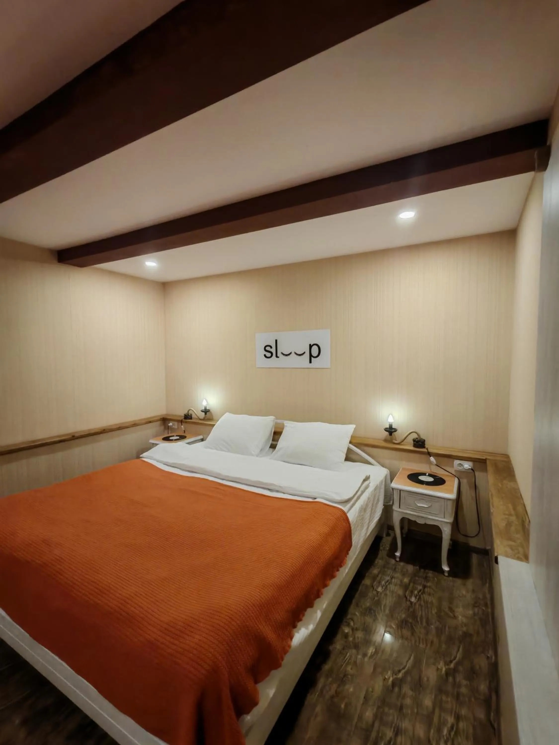 Bed in Qilimcha's Guesthouse-Art Museum