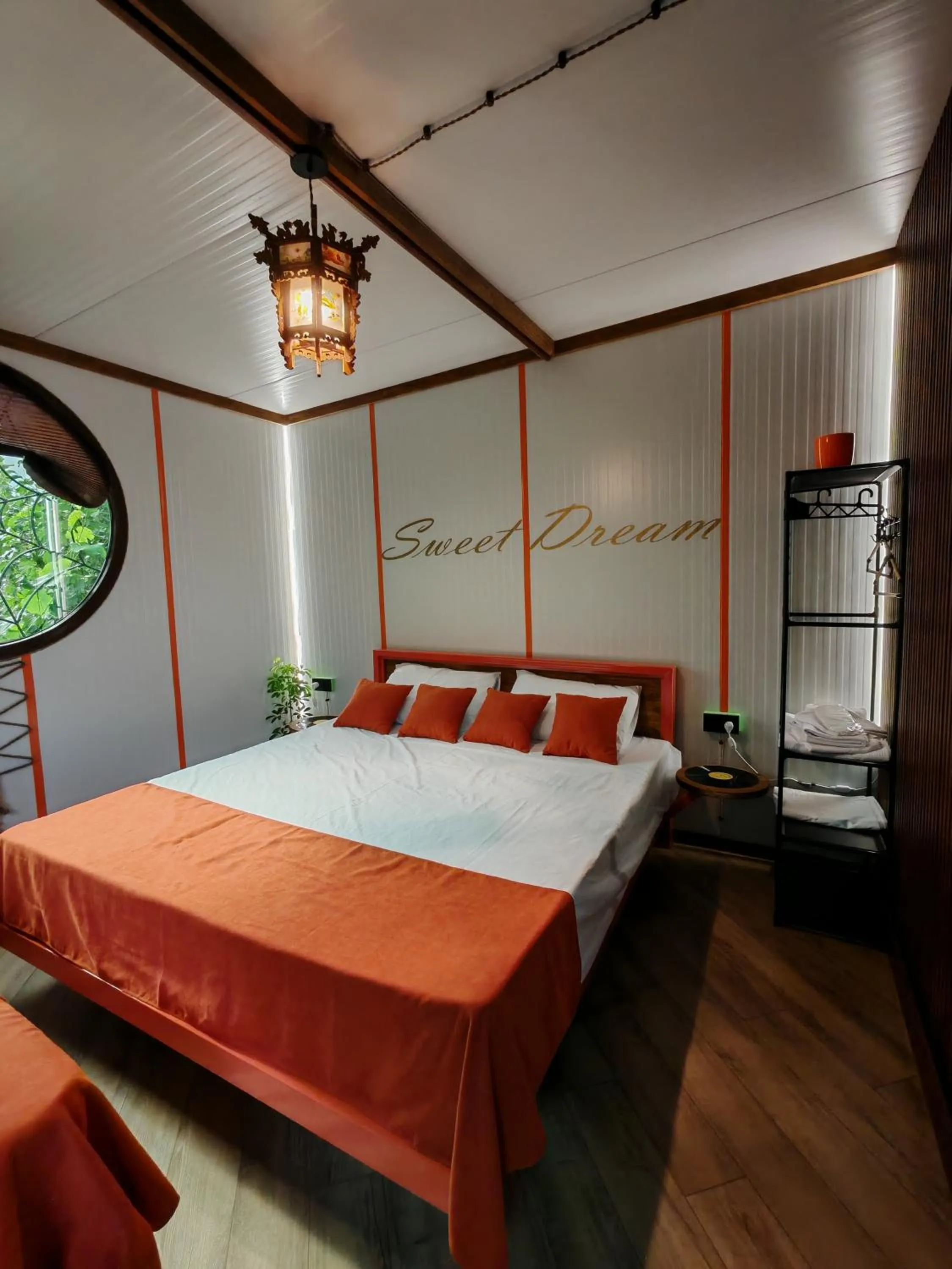 Bed in Qilimcha's Guesthouse-Art Museum