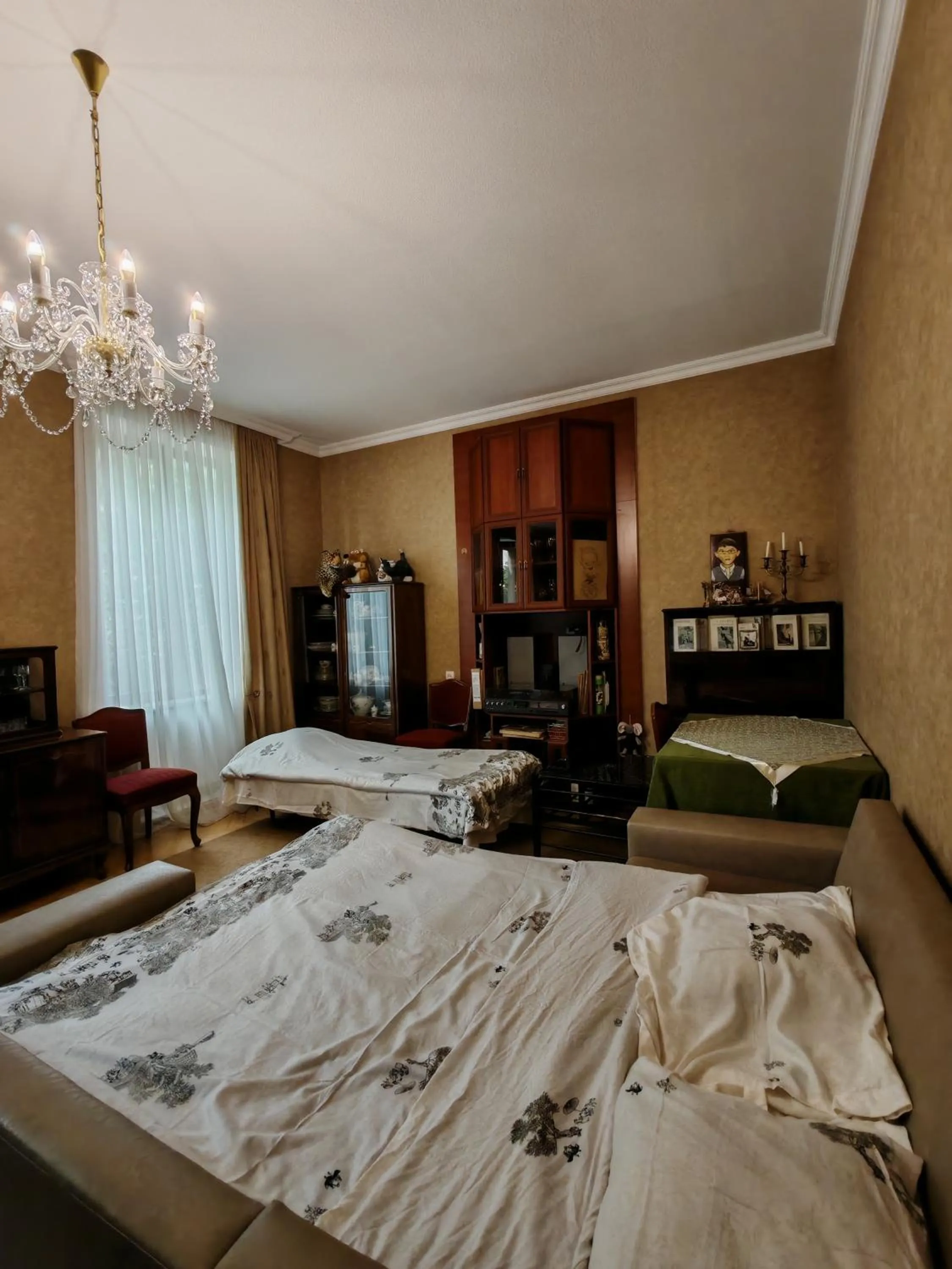 Bed in Qilimcha's Guesthouse-Art Museum