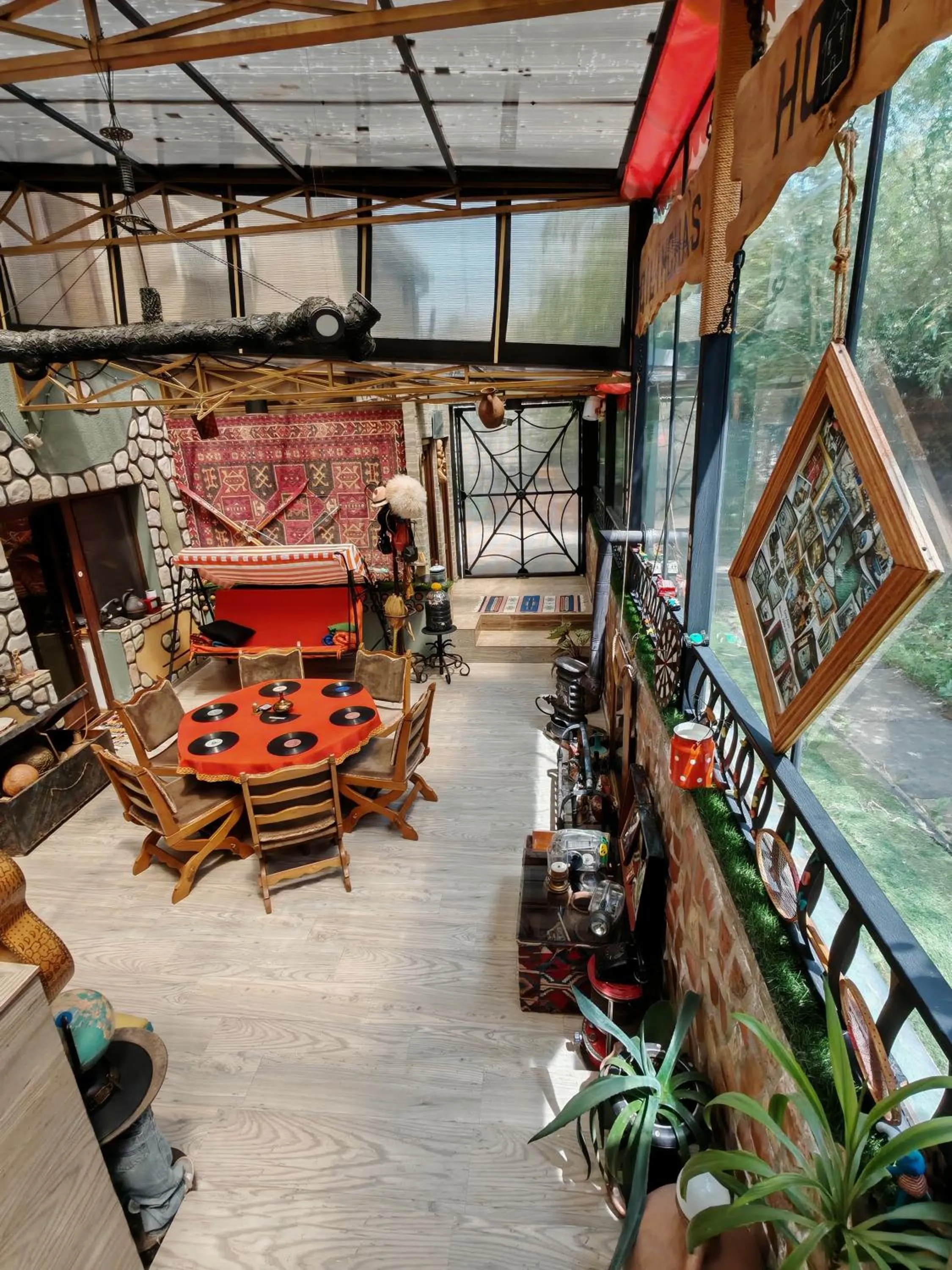 Patio in Qilimcha's Guesthouse-Art Museum