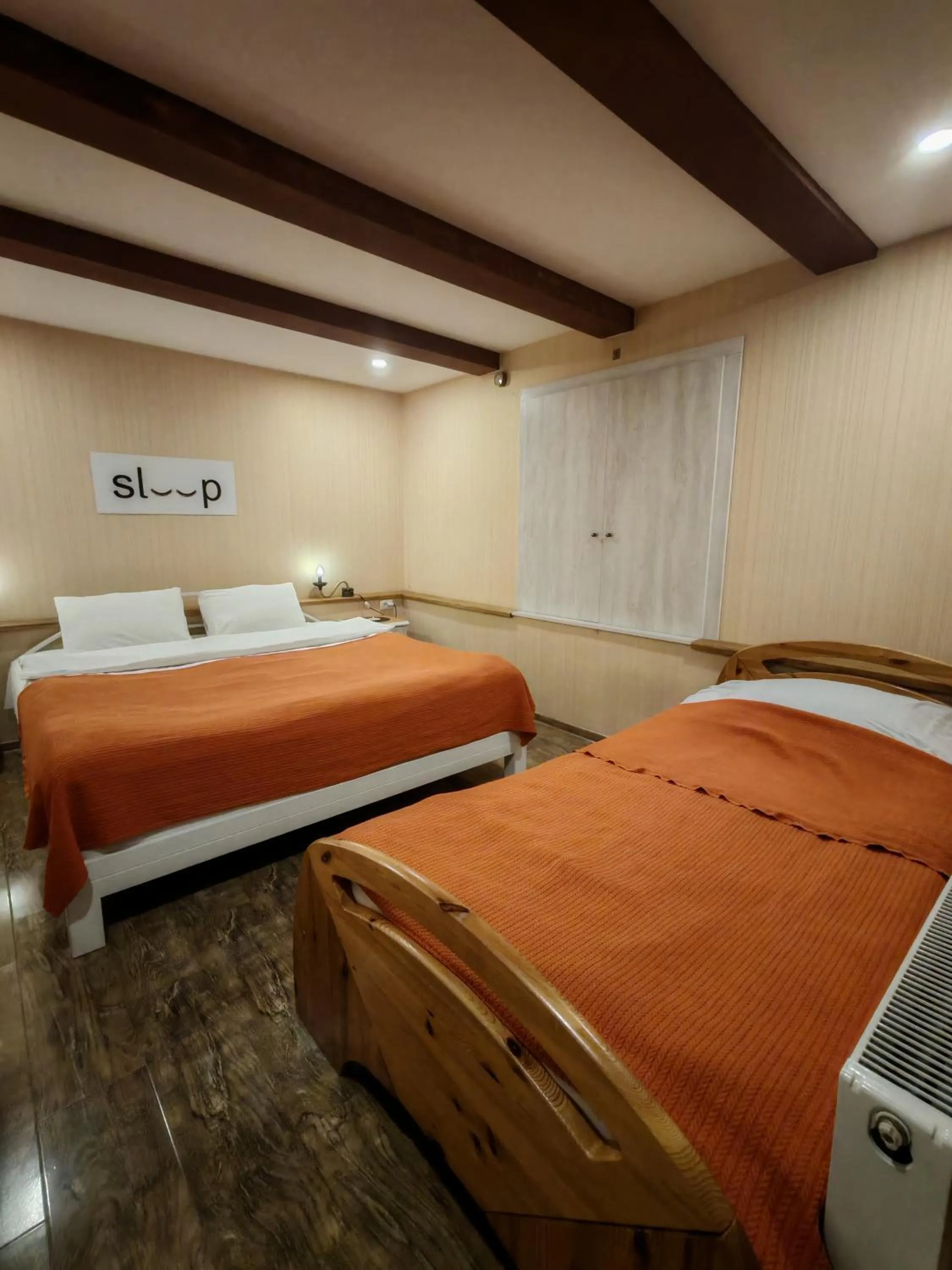 Bed in Qilimcha's Guesthouse-Art Museum