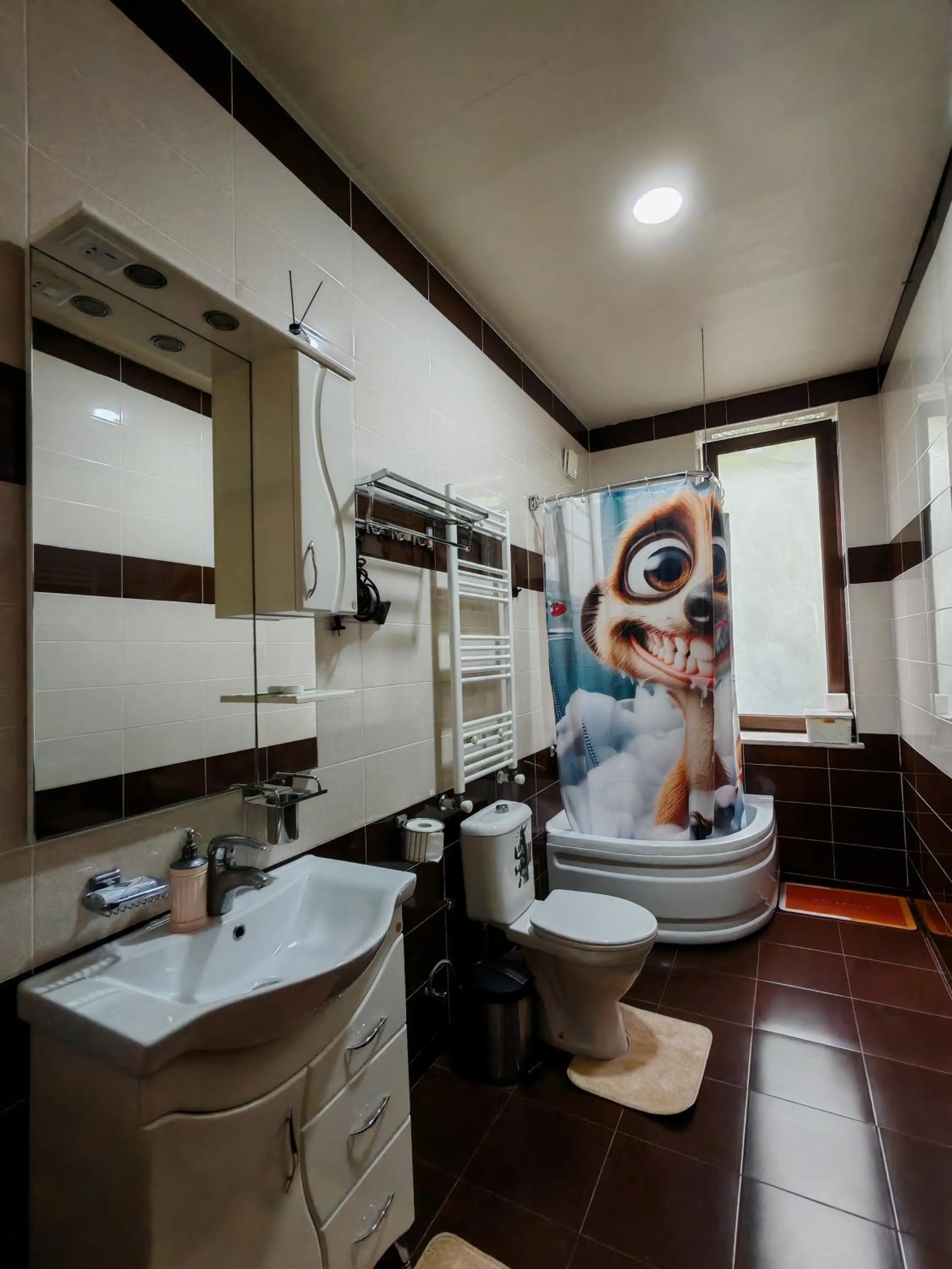 Shower in Qilimcha's Guesthouse-Art Museum