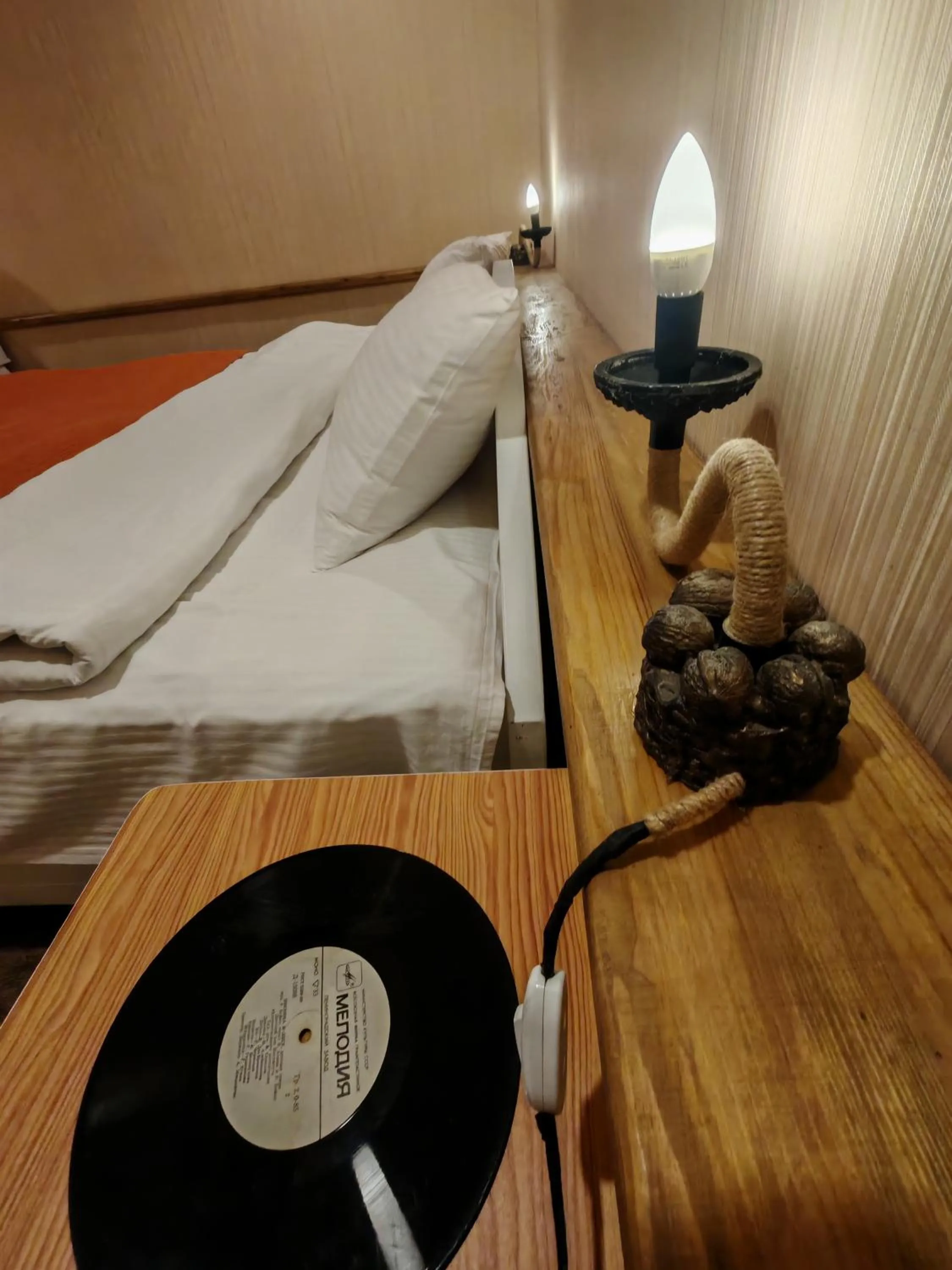 Bed in Qilimcha's Guesthouse-Art Museum