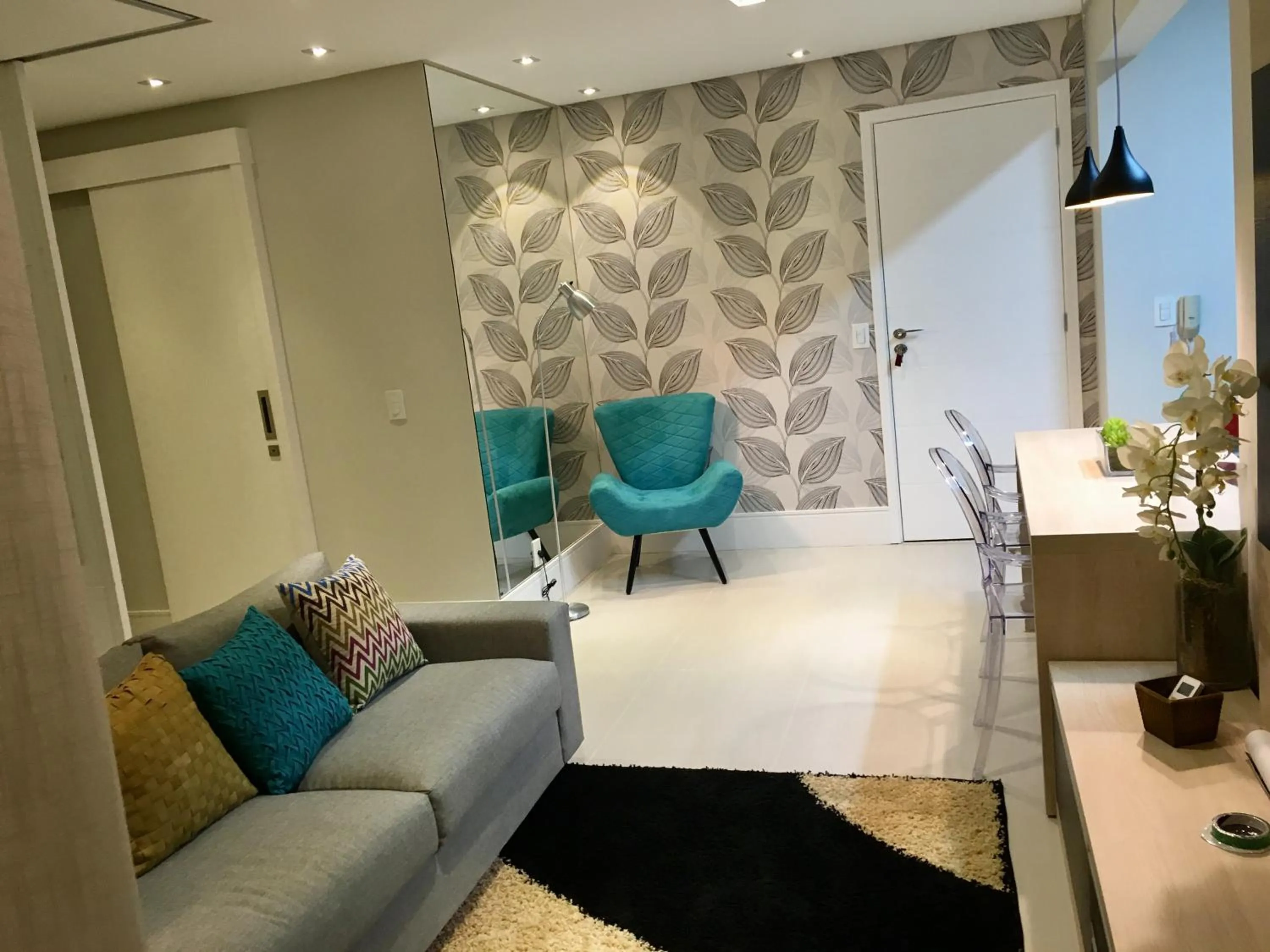 Living room in Menara - Perto do Hospital Albert Einstein e MorumBIS