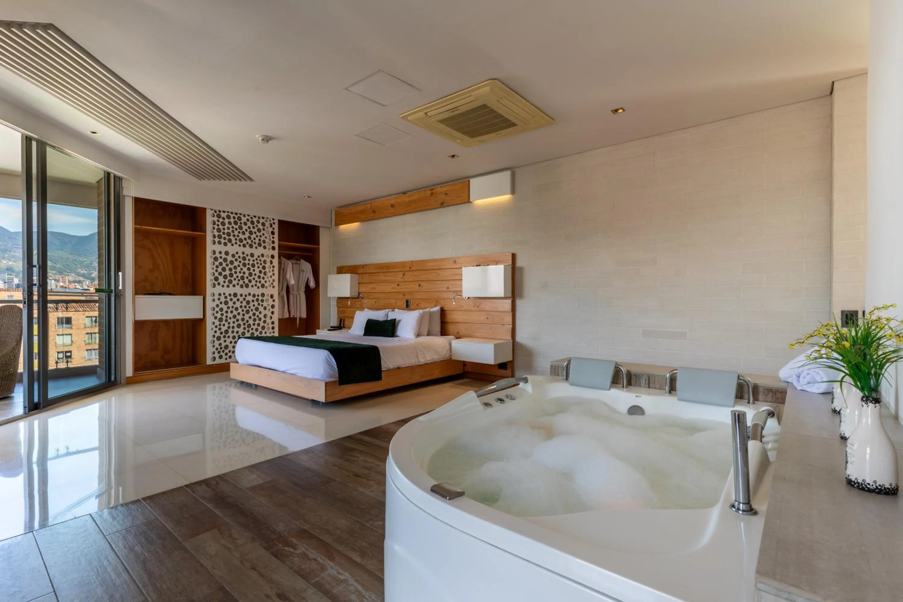 Bed in Terra Biohotel