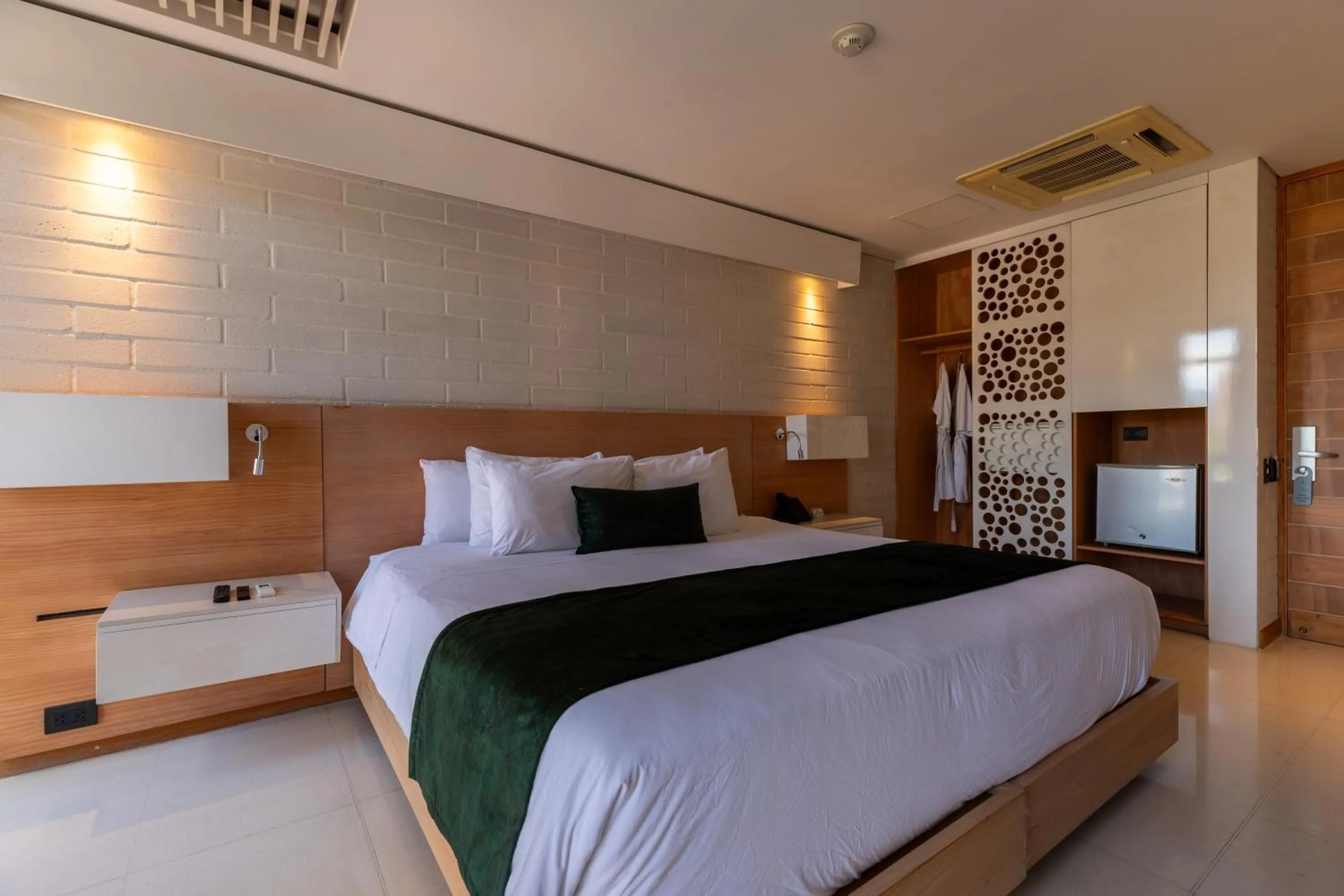 Bed in Terra Biohotel