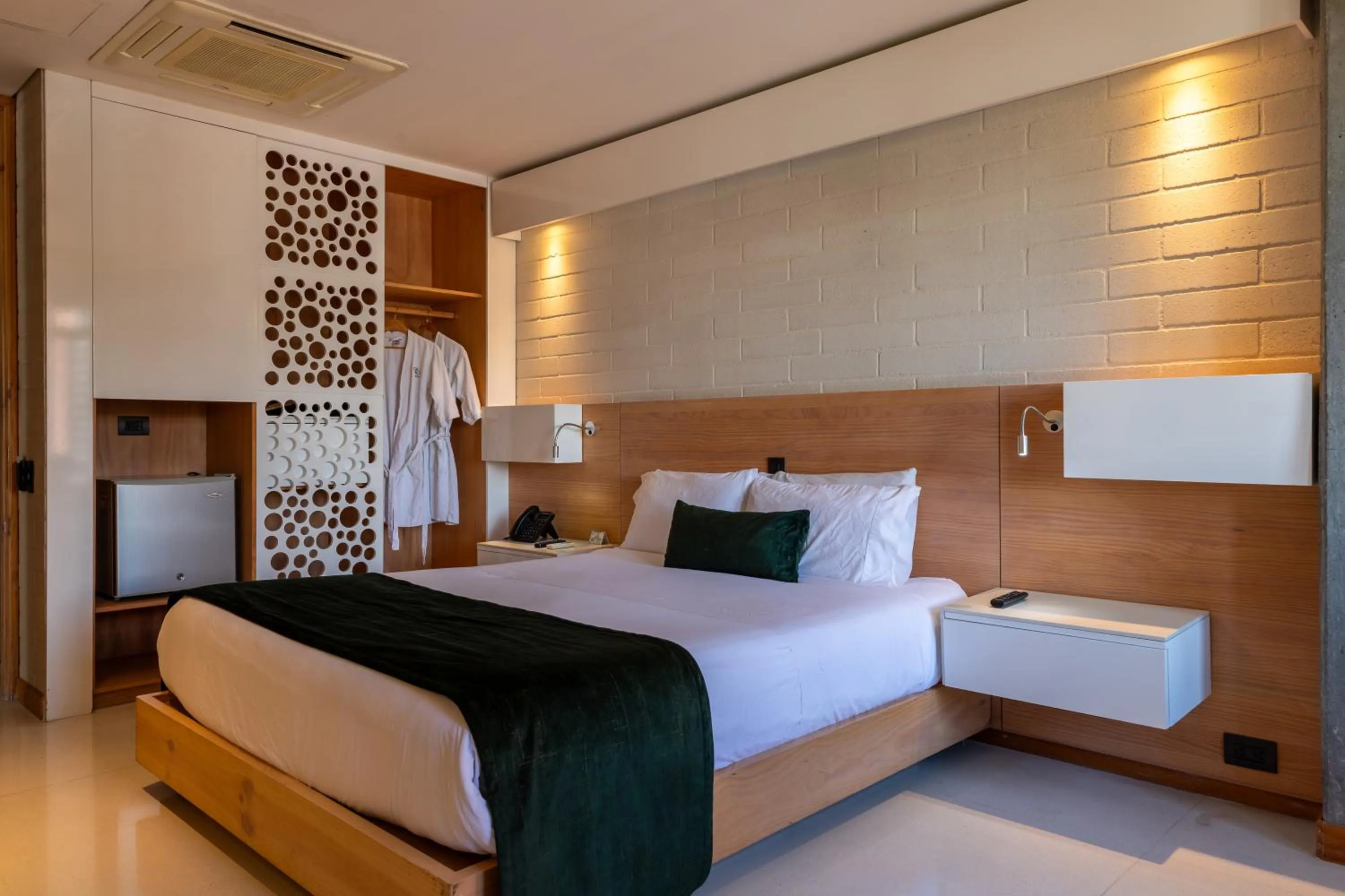 Bed in Terra Biohotel