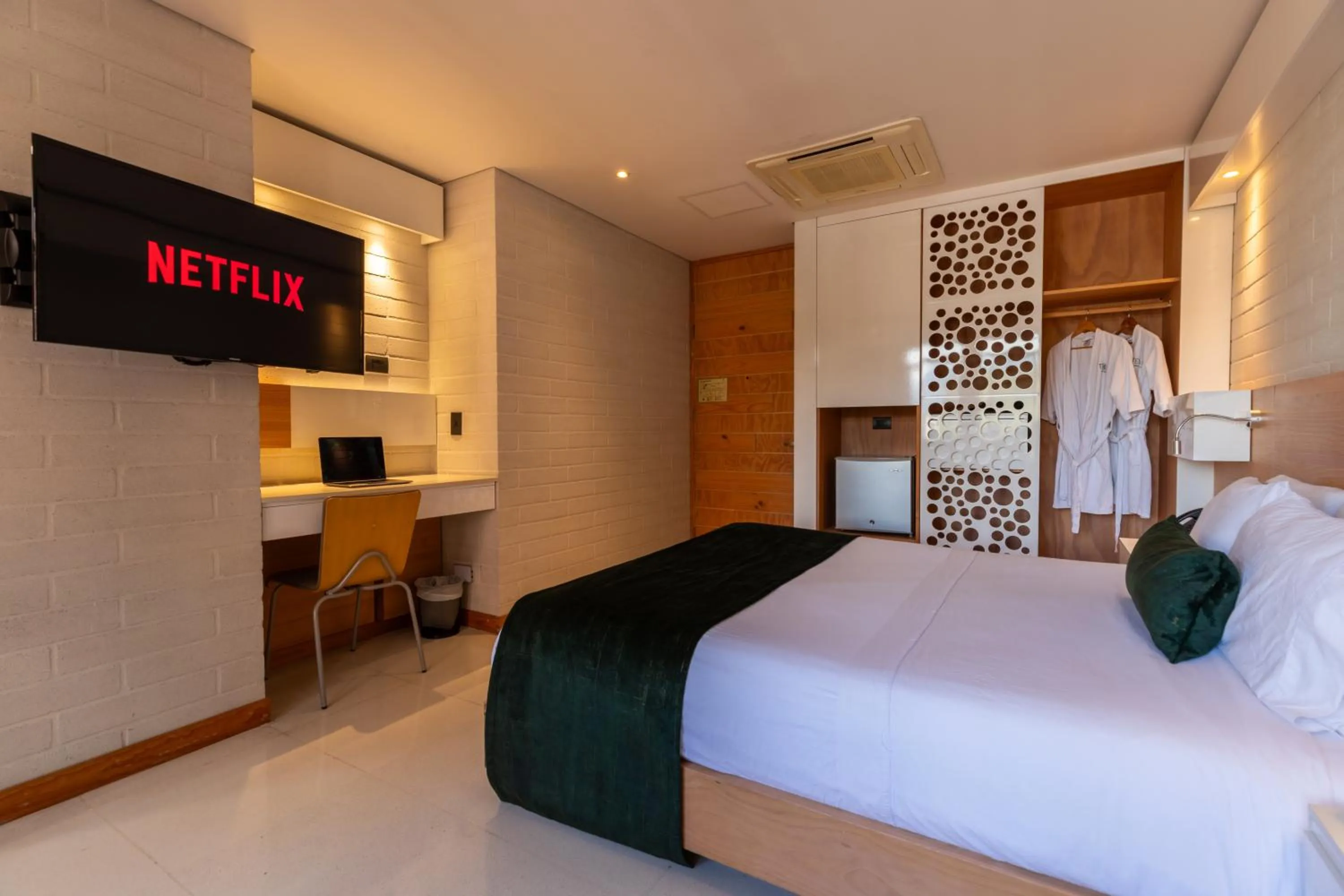 Bed in Terra Biohotel