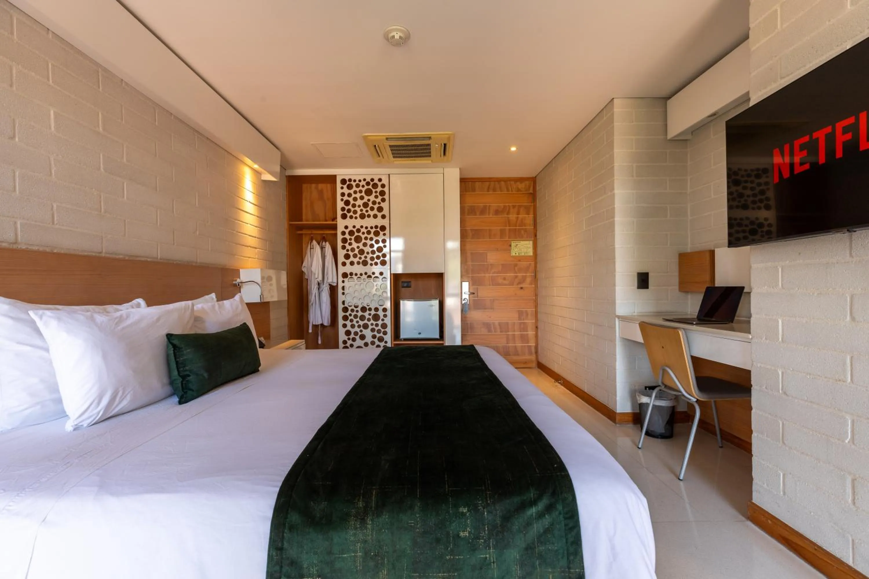 Bed in Terra Biohotel