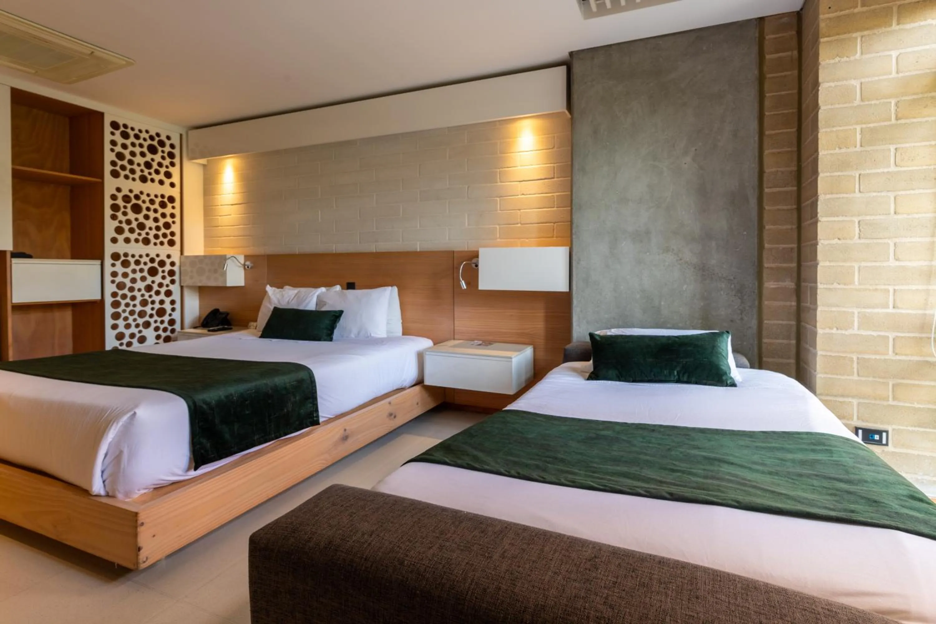 Bed in Terra Biohotel