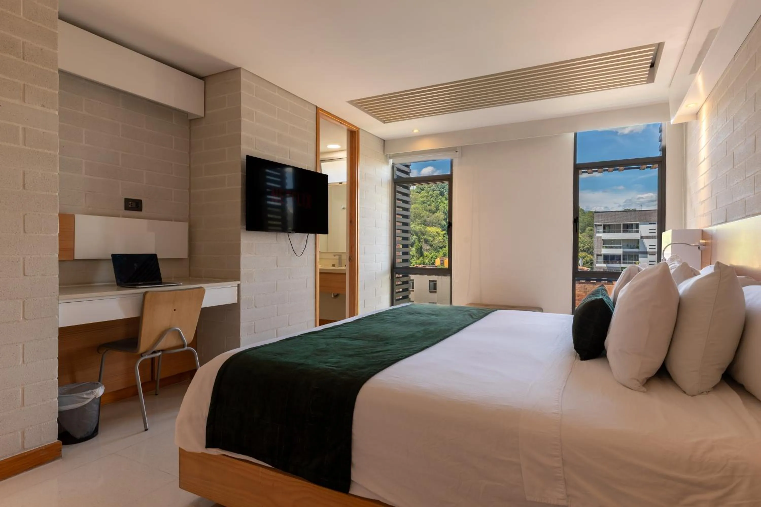 Bed in Terra Biohotel