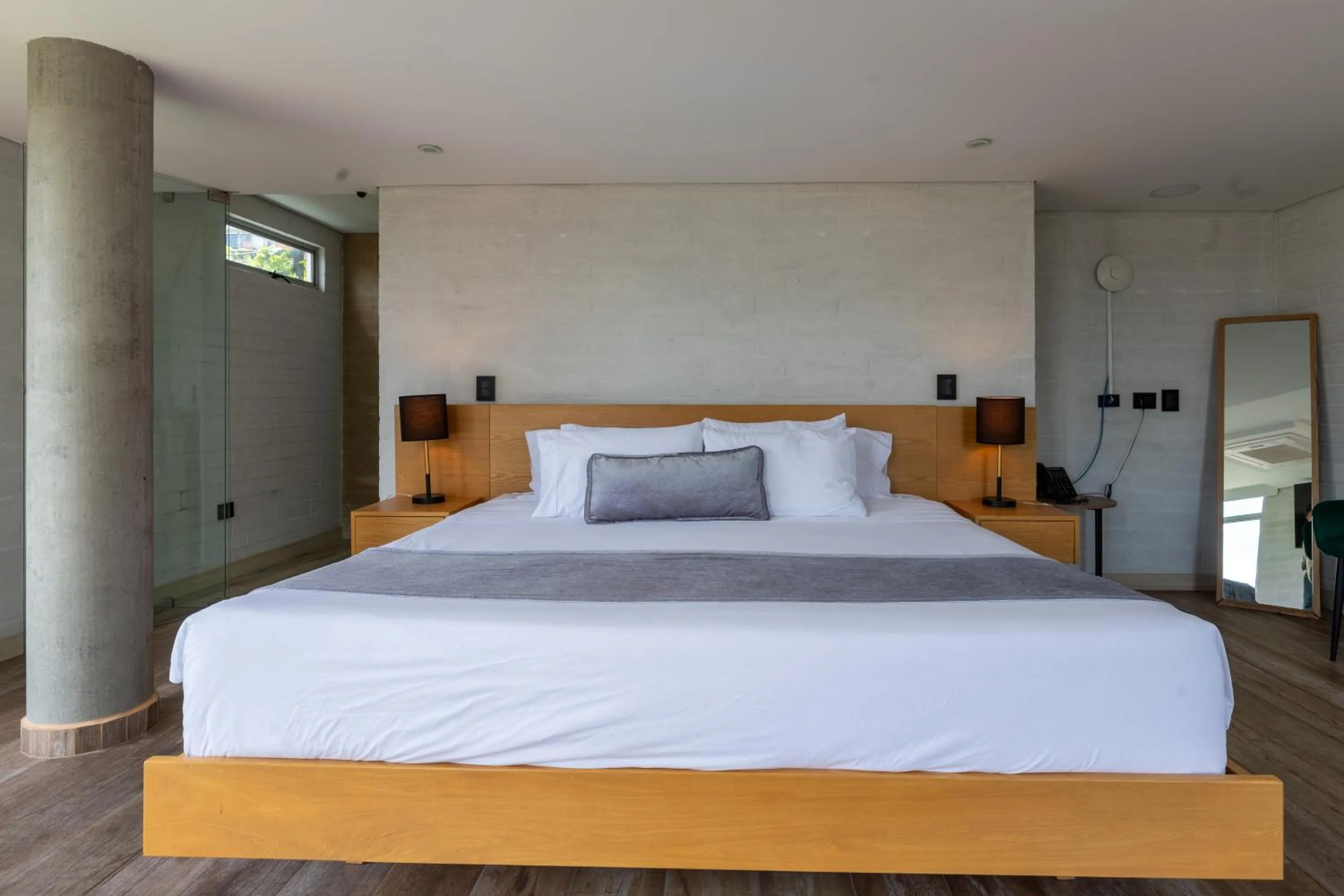 Bed in Terra Biohotel