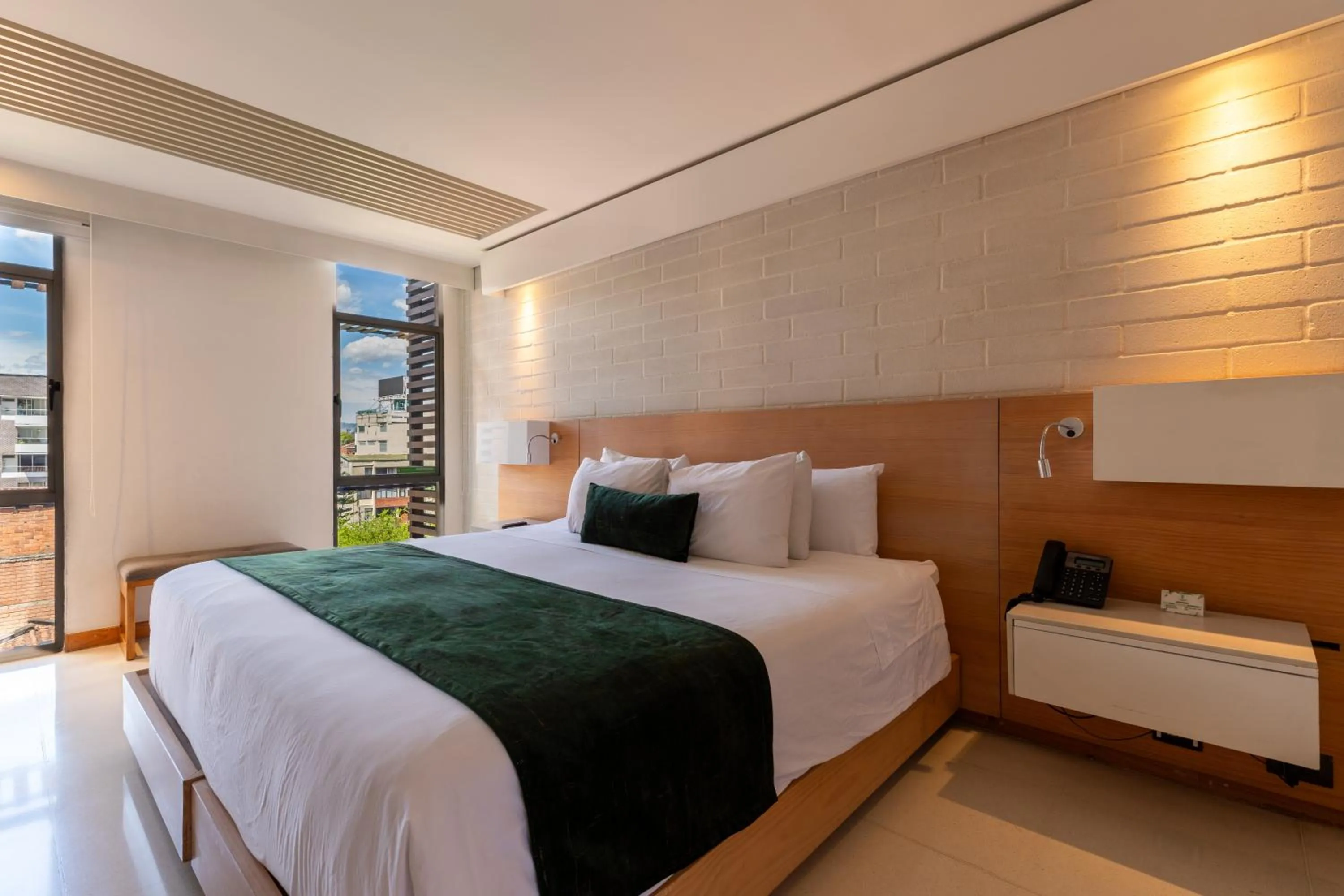 Bed in Terra Biohotel