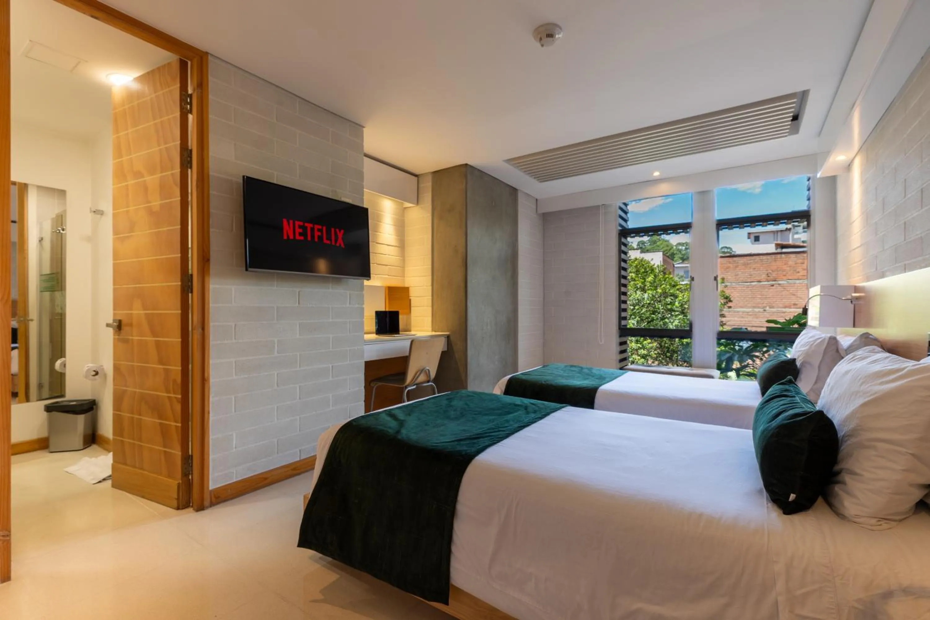 Bed in Terra Biohotel