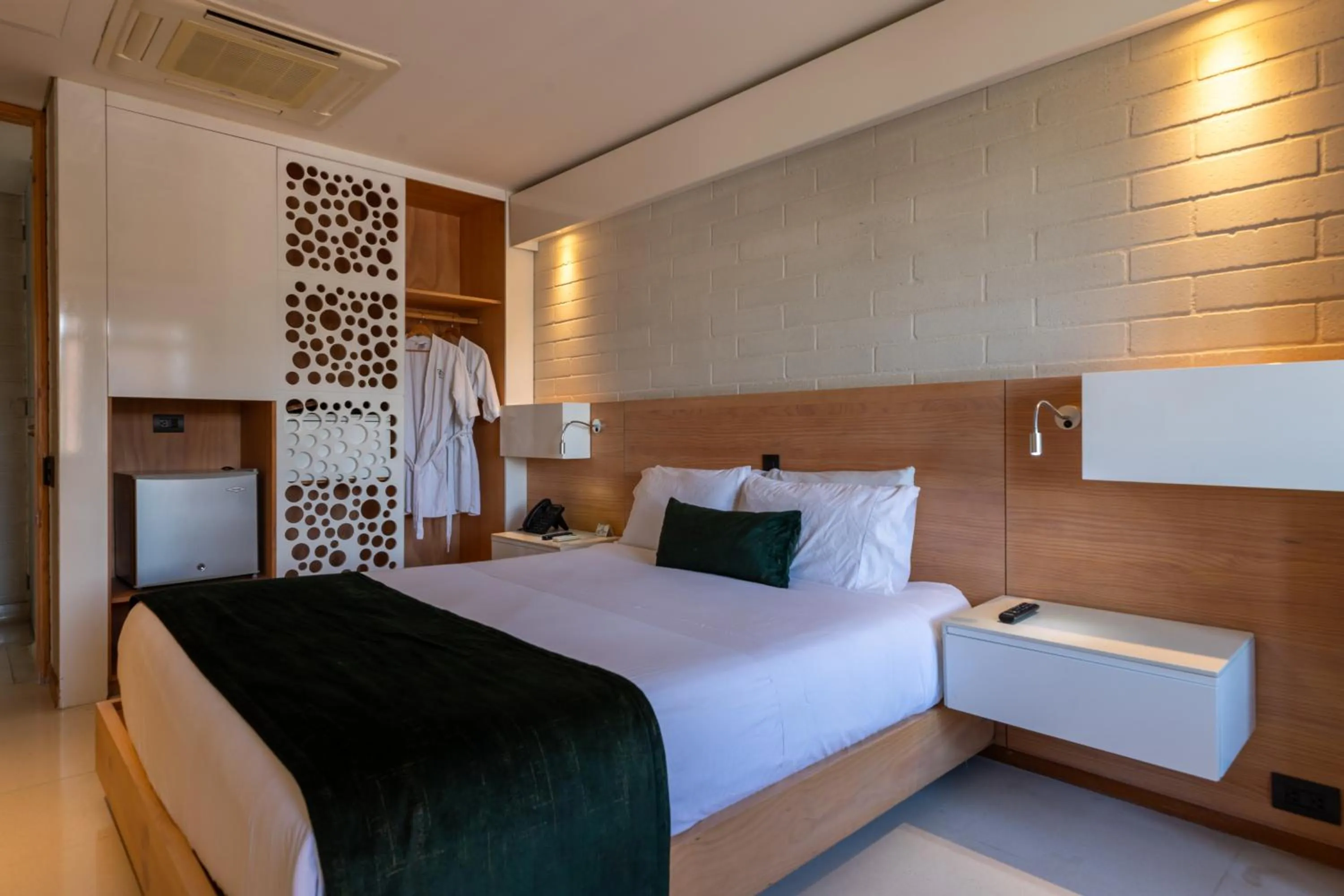 Bed in Terra Biohotel