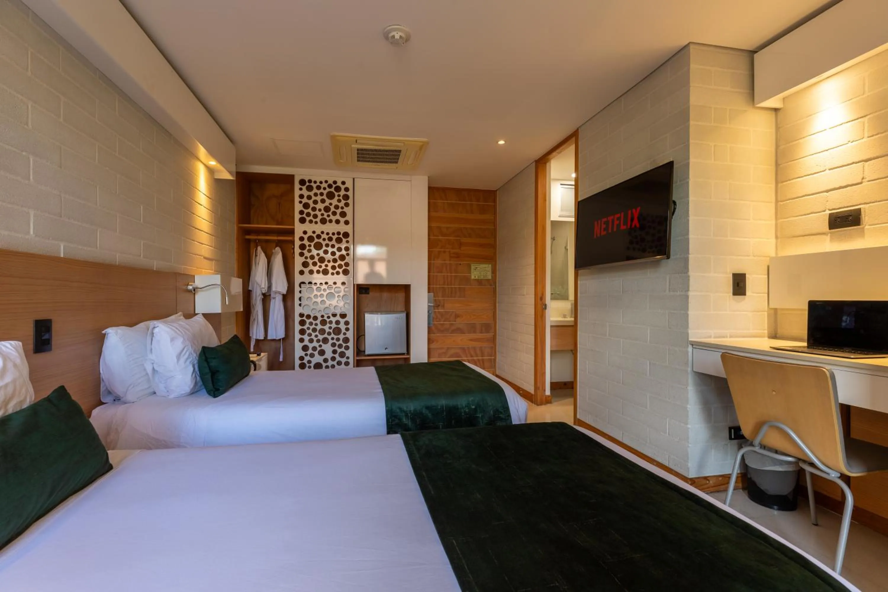 Bed in Terra Biohotel