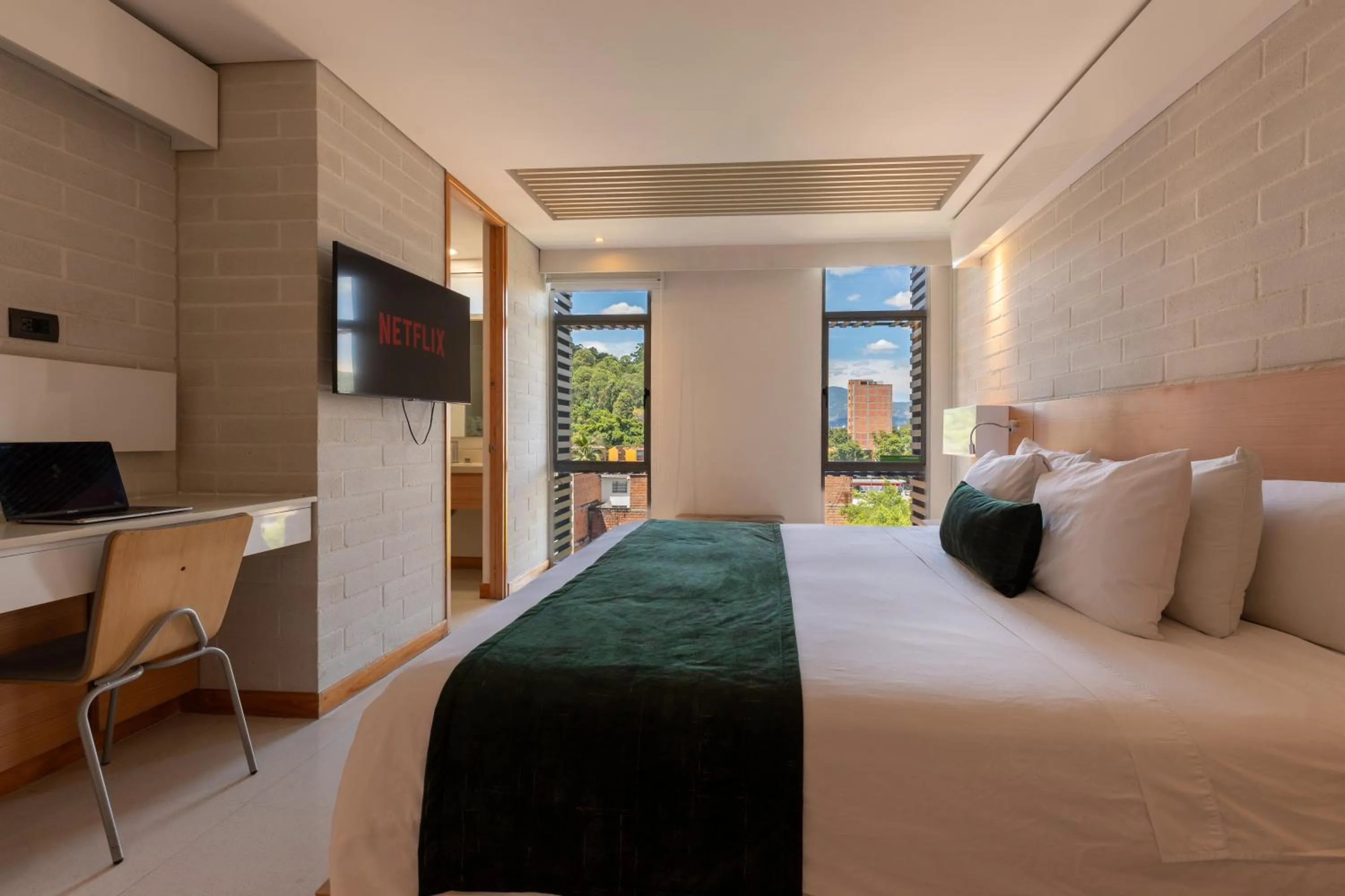 Bed in Terra Biohotel