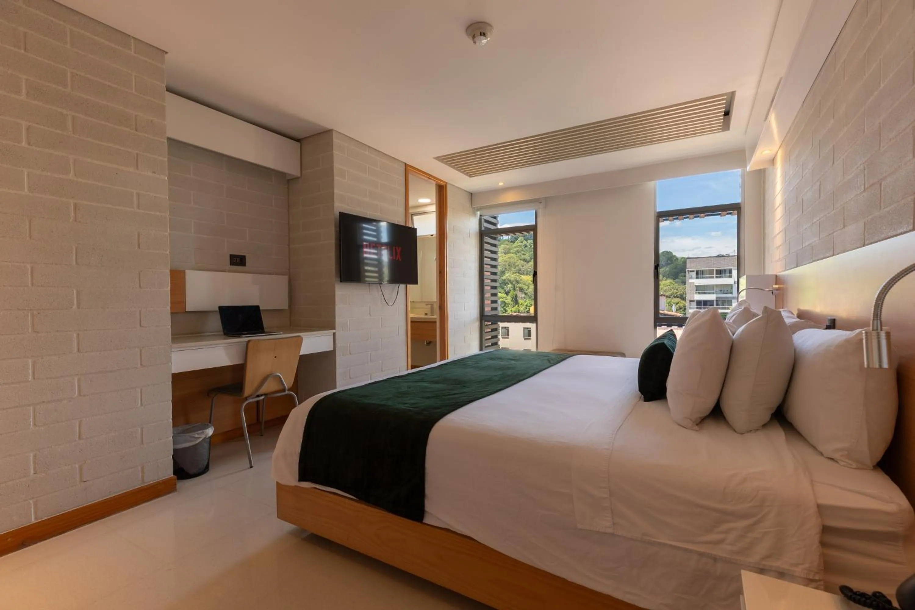 Bed in Terra Biohotel