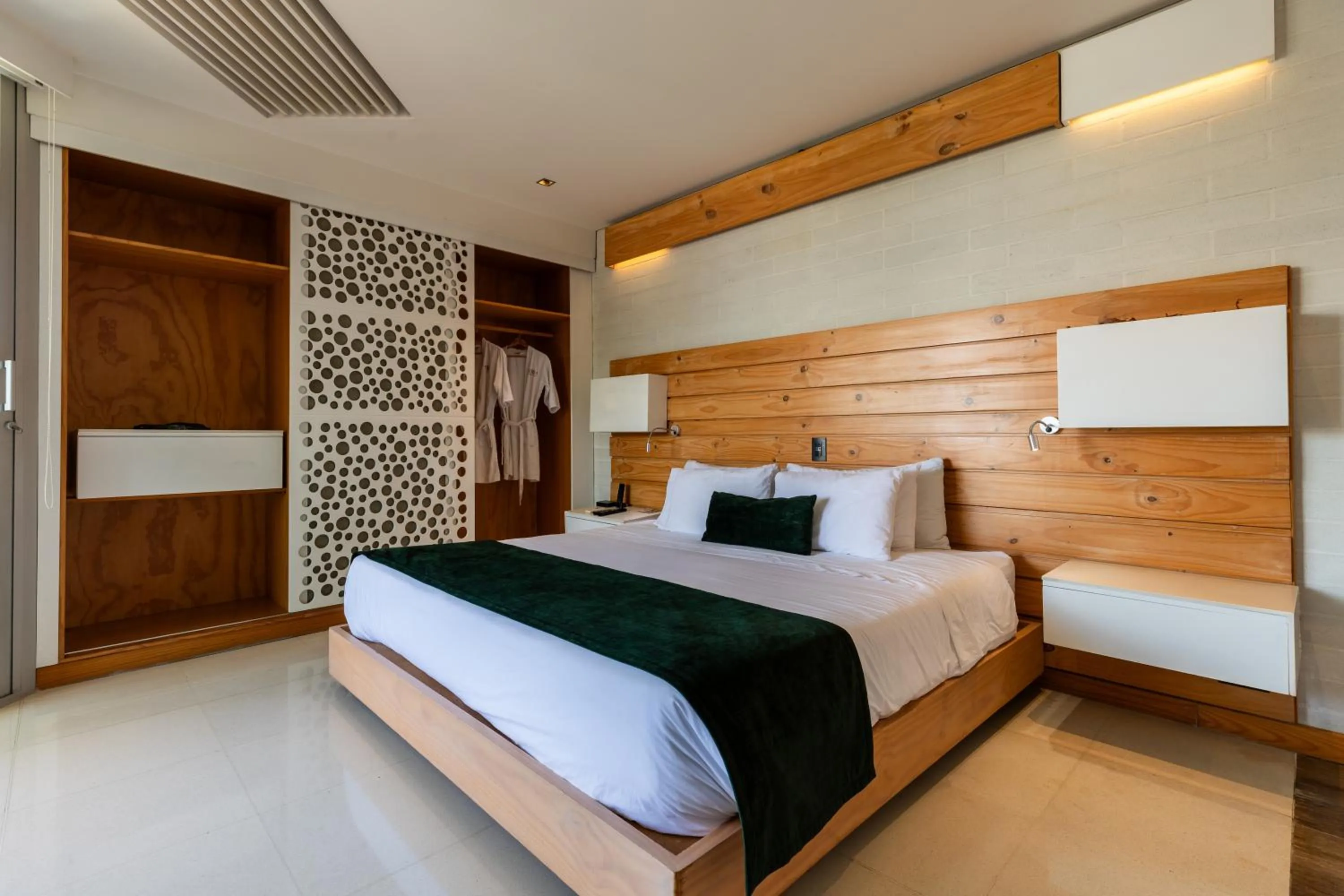 Bed in Terra Biohotel