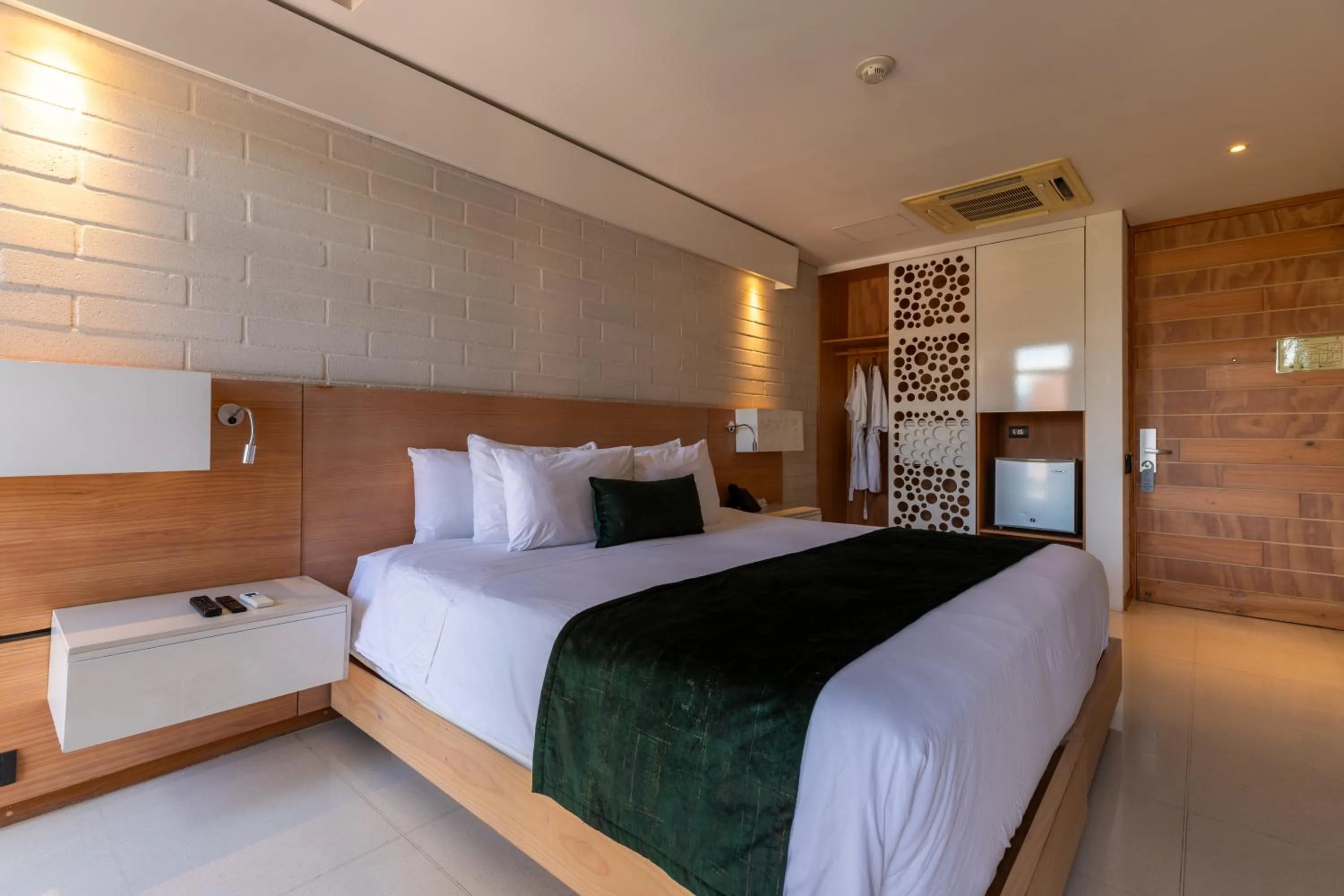 Bed in Terra Biohotel