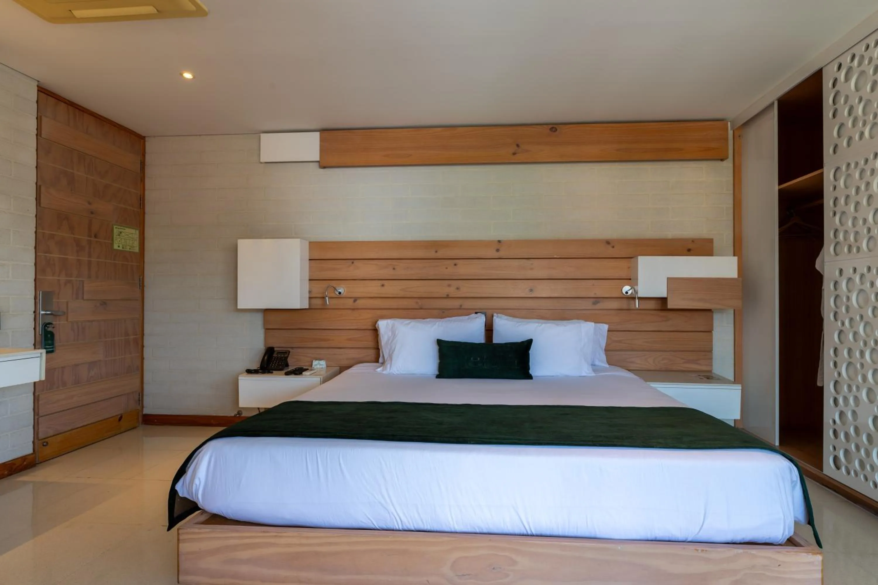 Bed in Terra Biohotel