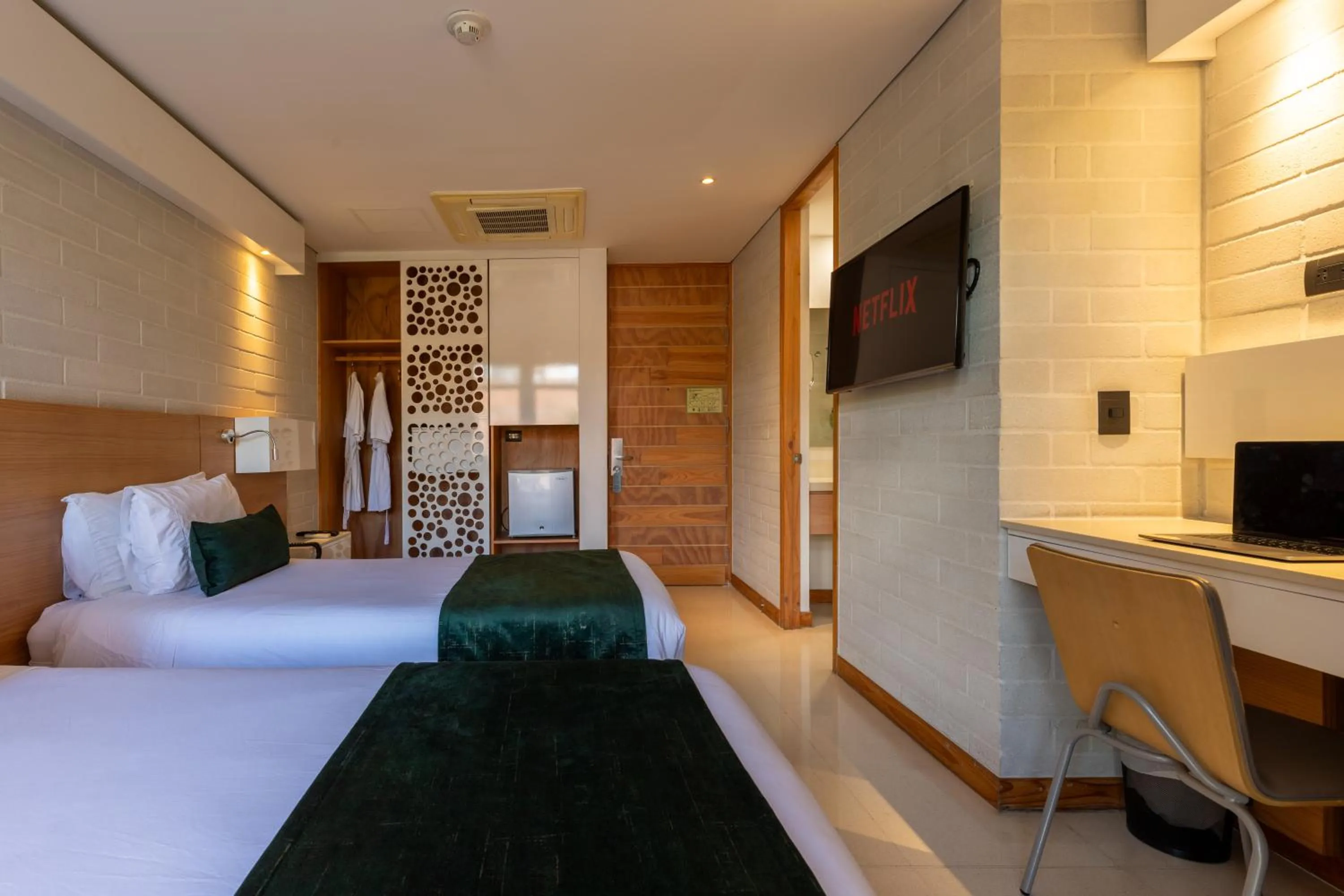 Bed in Terra Biohotel