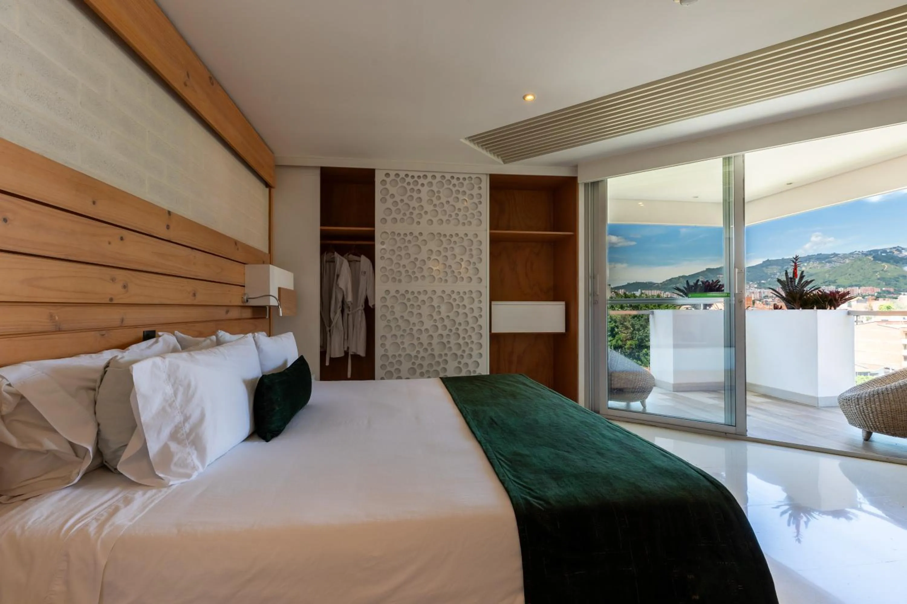 Bed in Terra Biohotel