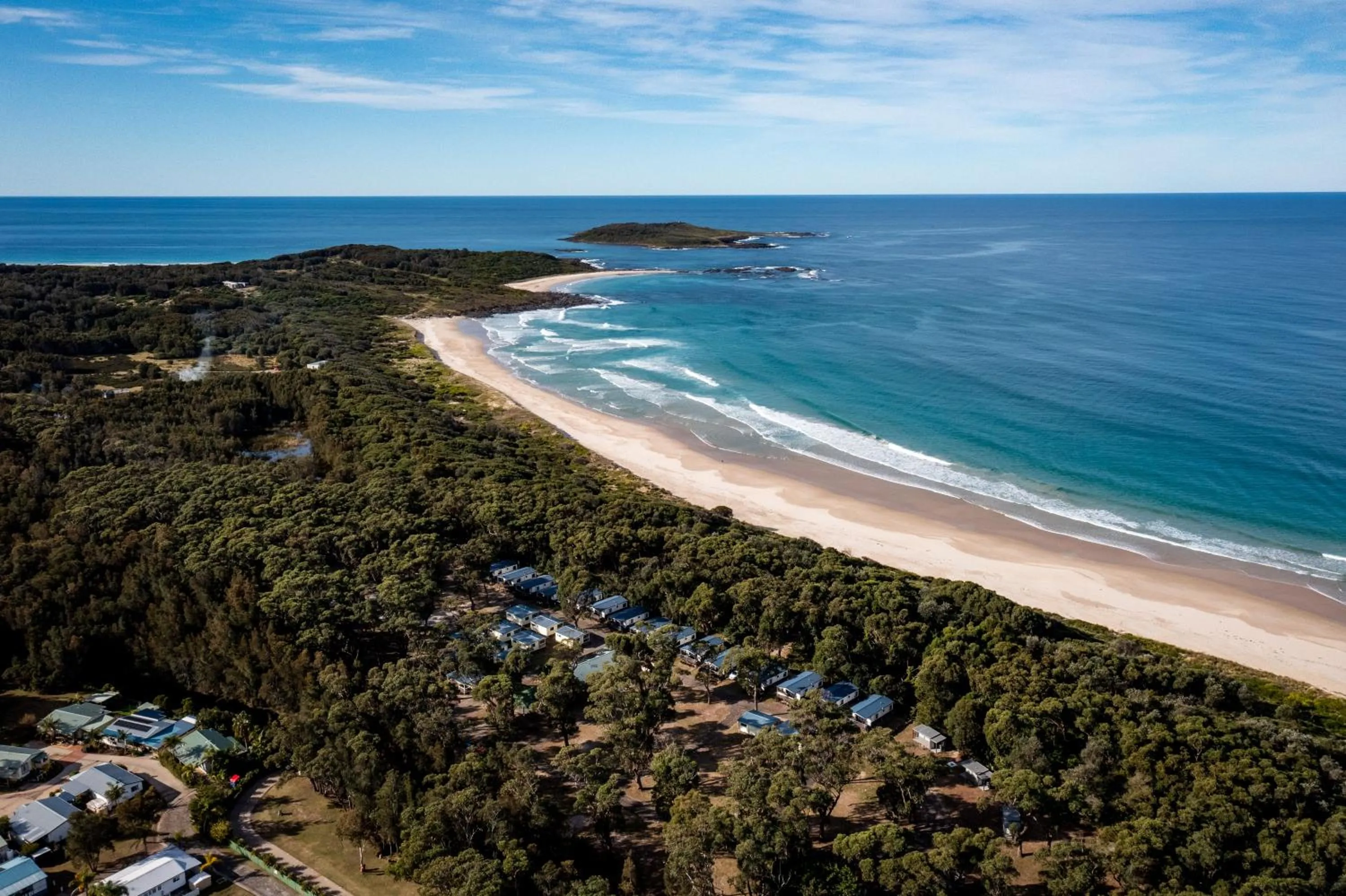 Bird's eye view in BIG4 Tasman Holiday Parks - Racecourse Beach