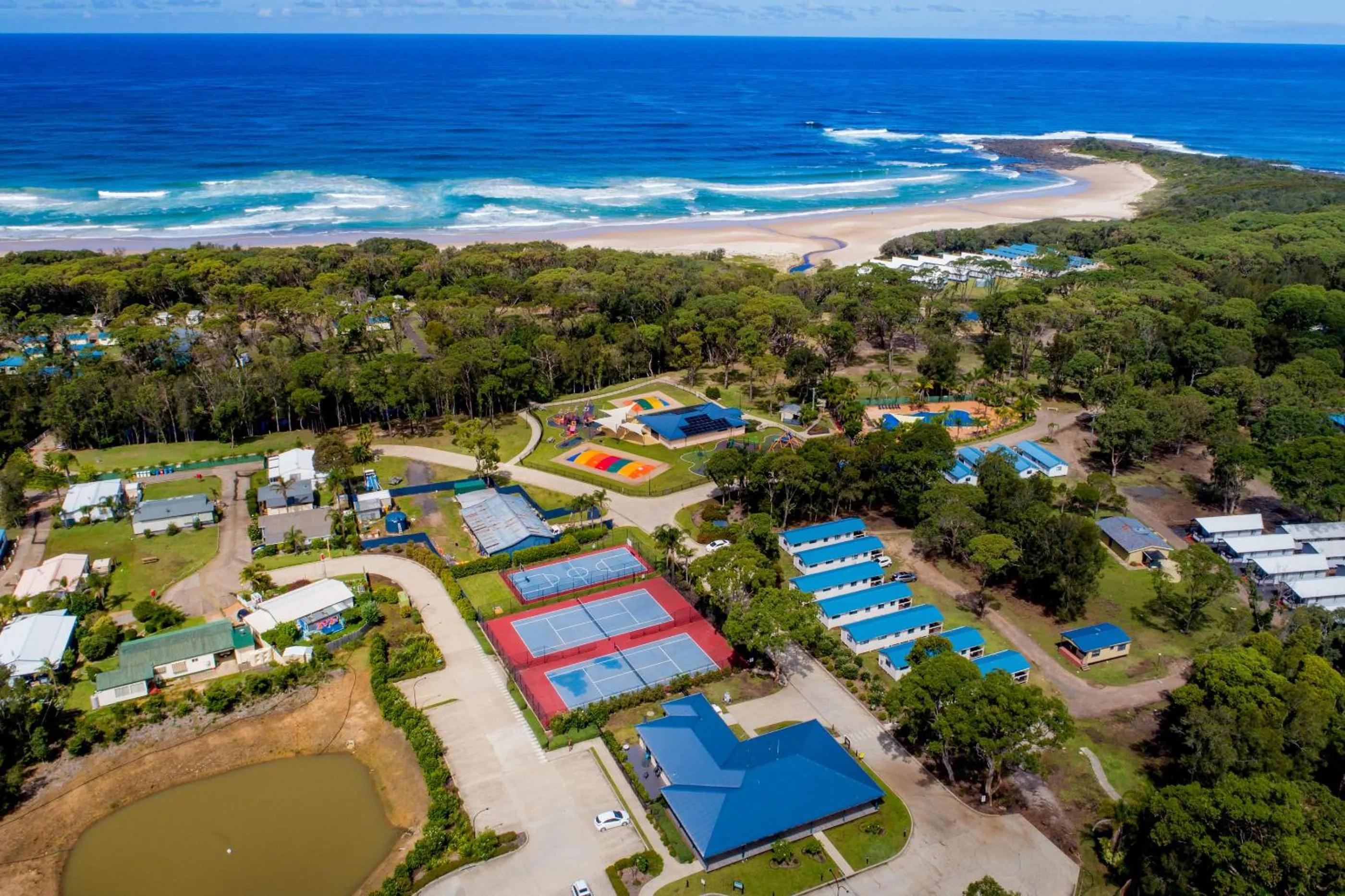 Bird's eye view in BIG4 Tasman Holiday Parks - Racecourse Beach