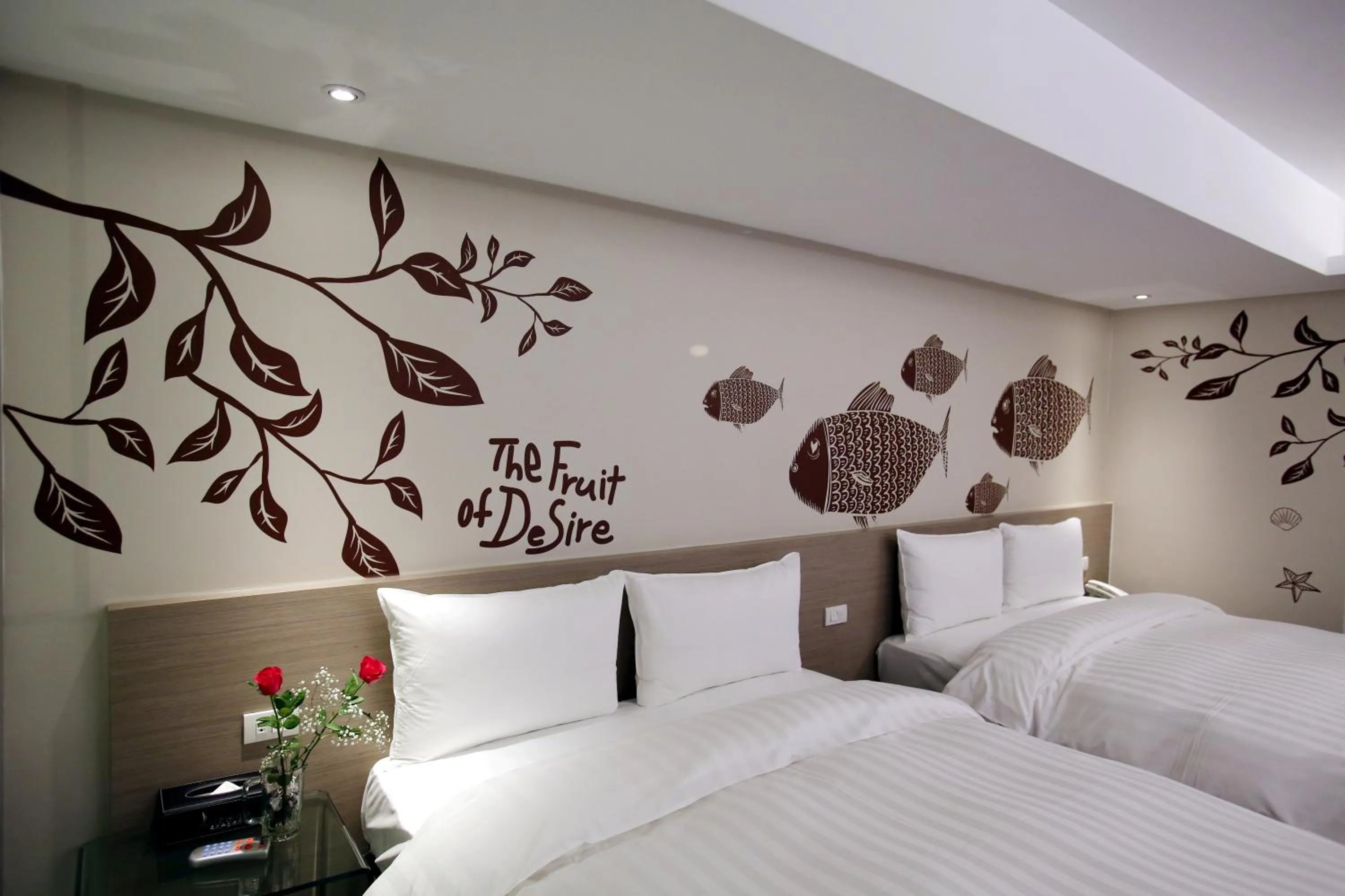 Photo of the whole room, Bed in Chiayi Look Hotel