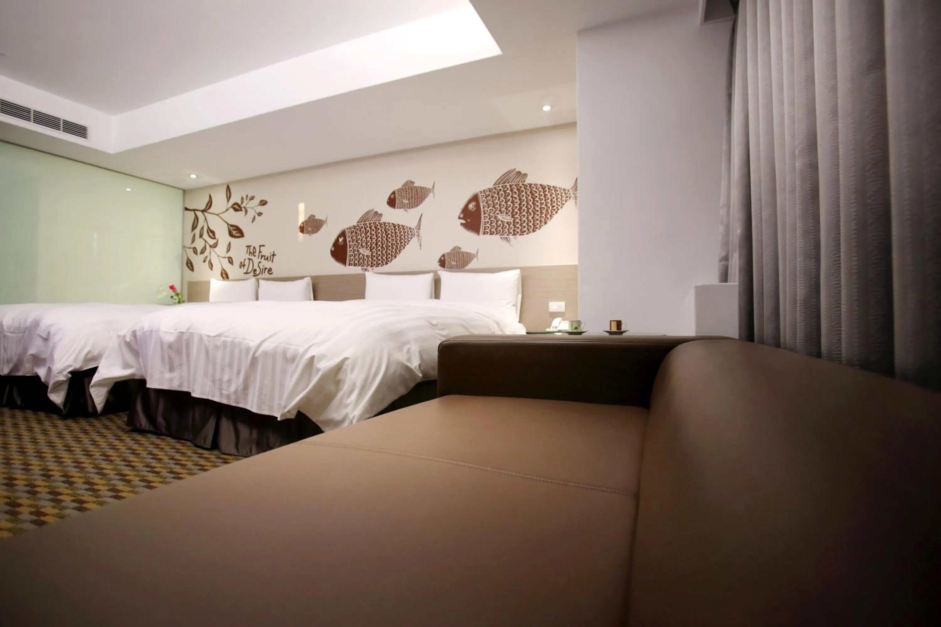 Photo of the whole room, Bed in Chiayi Look Hotel