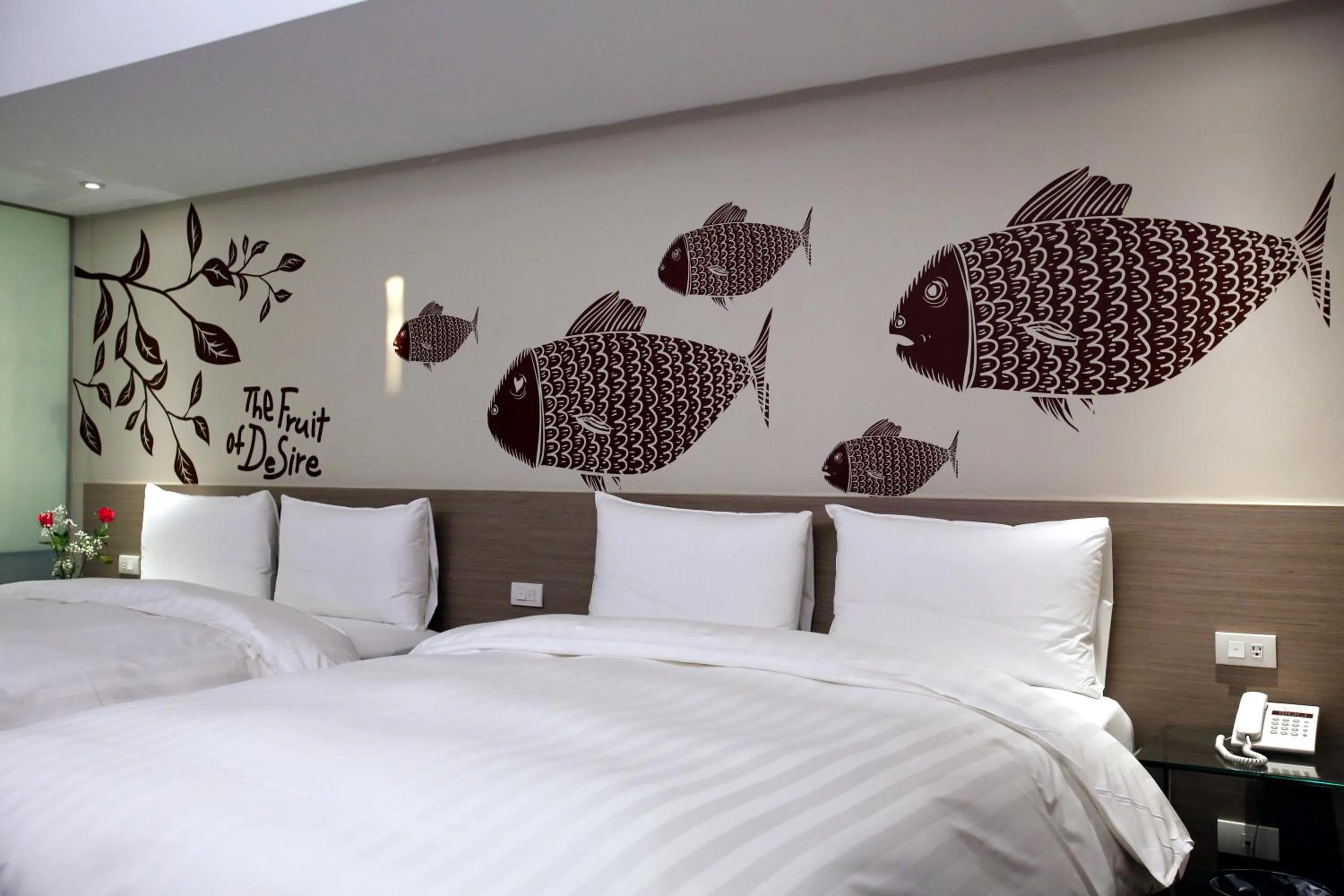 Photo of the whole room, Bed in Chiayi Look Hotel