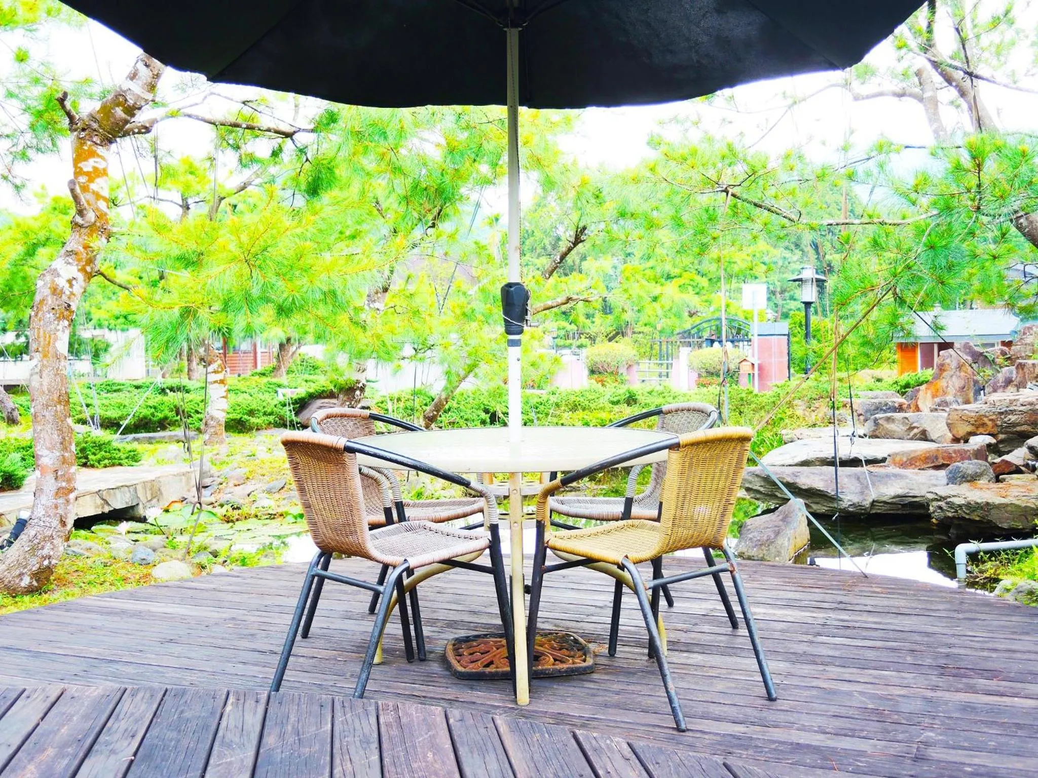 Patio in The Deer Resort