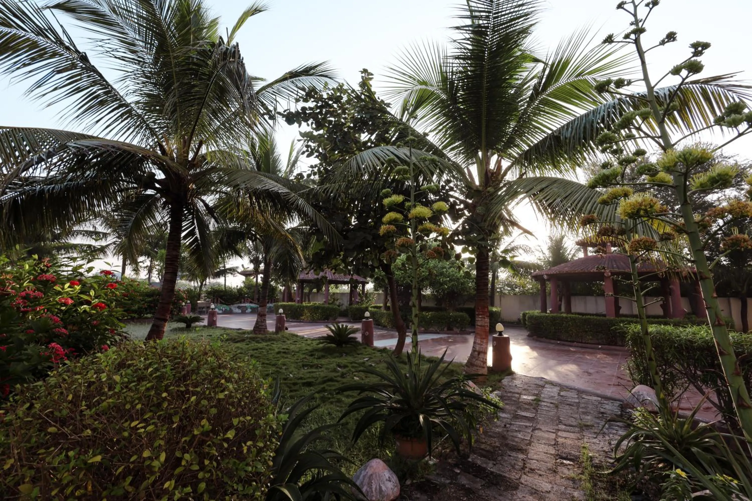 Patio in Goverdhan Greens Resort Dwarka l Hotels In Dwarka