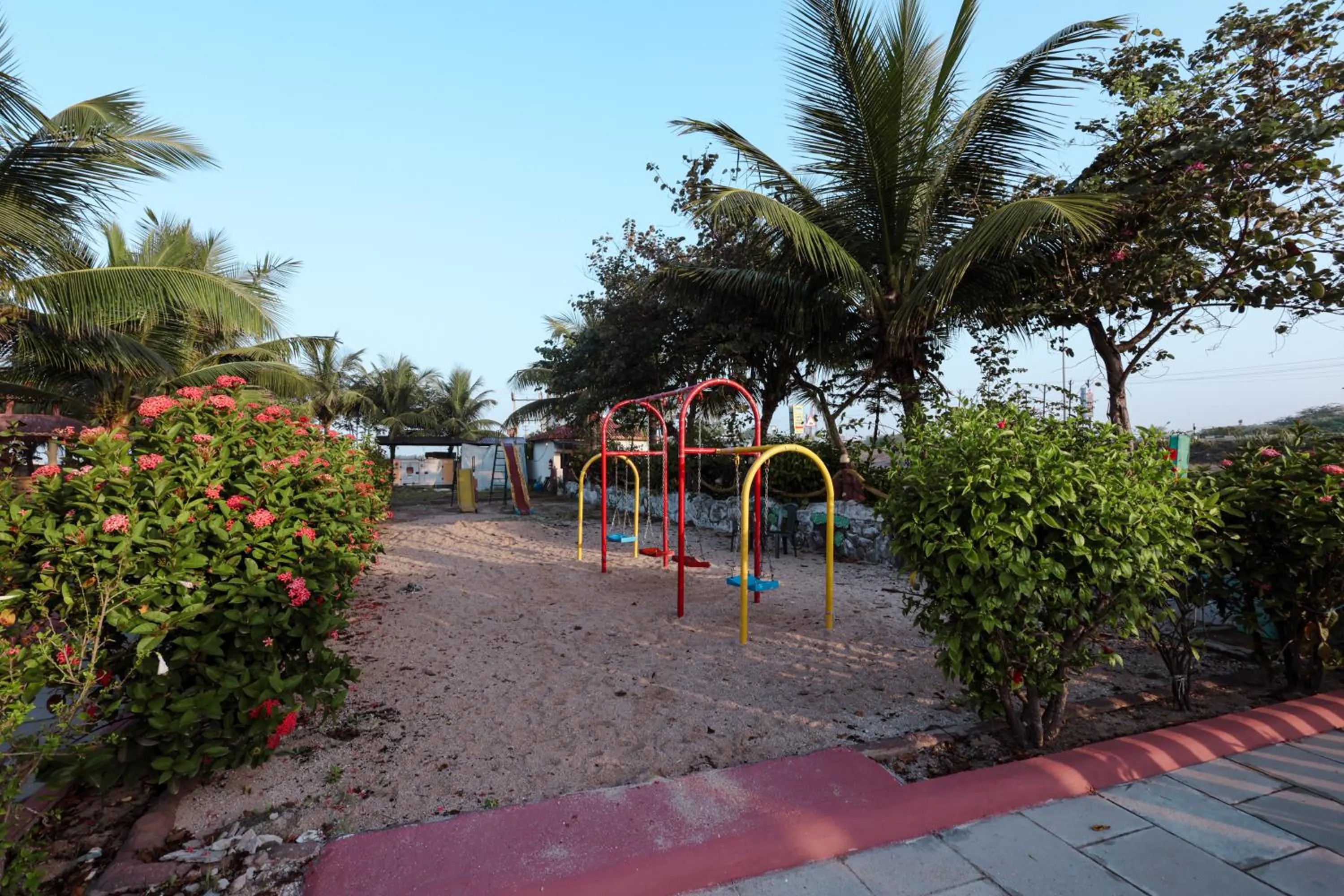 Children play ground in Goverdhan Greens Resort Dwarka l Hotels In Dwarka