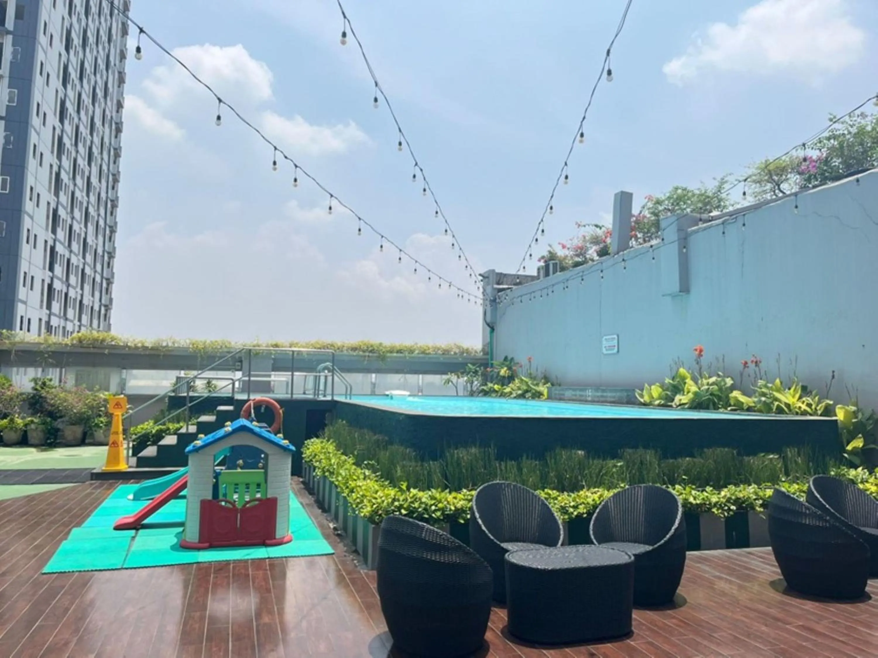 Pool view in Hotel Santika Mega City Bekasi